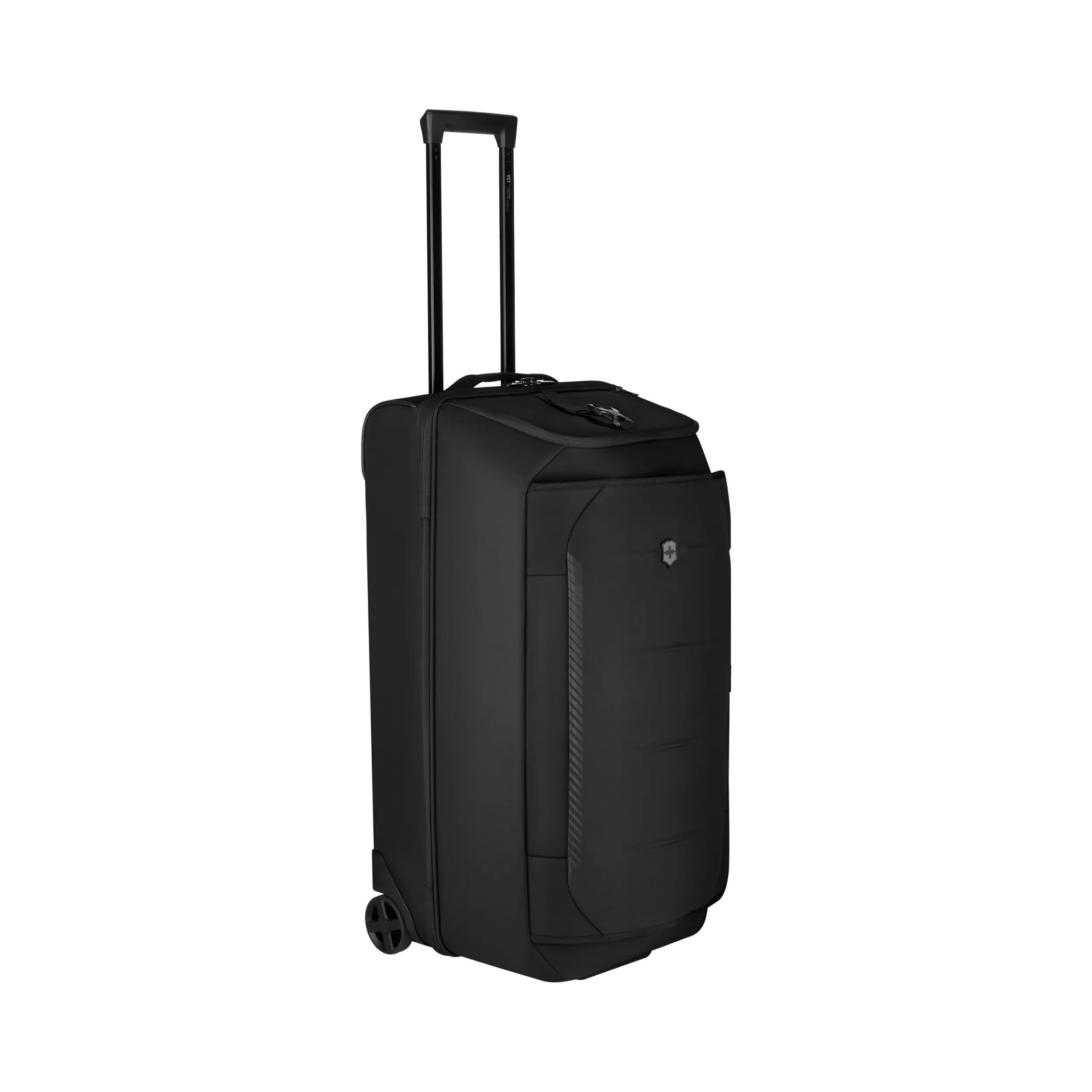 Victorinox Crosslight Wheeled Duffel in Black — angle view 8