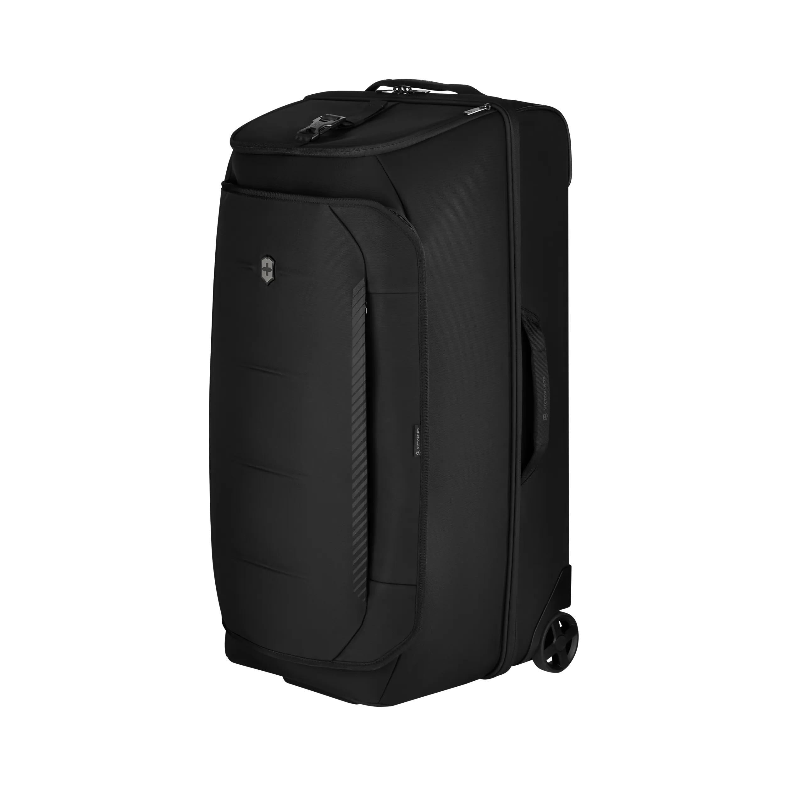 Victorinox Crosslight Wheeled Duffel in Black — angle view 4