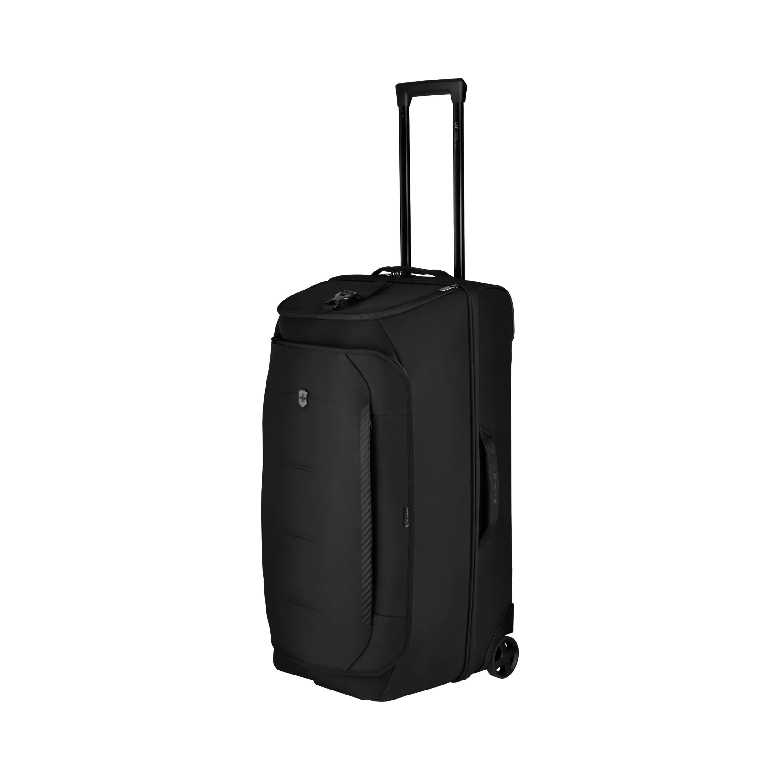 Victorinox Crosslight Wheeled Duffel in Black — angle view 5