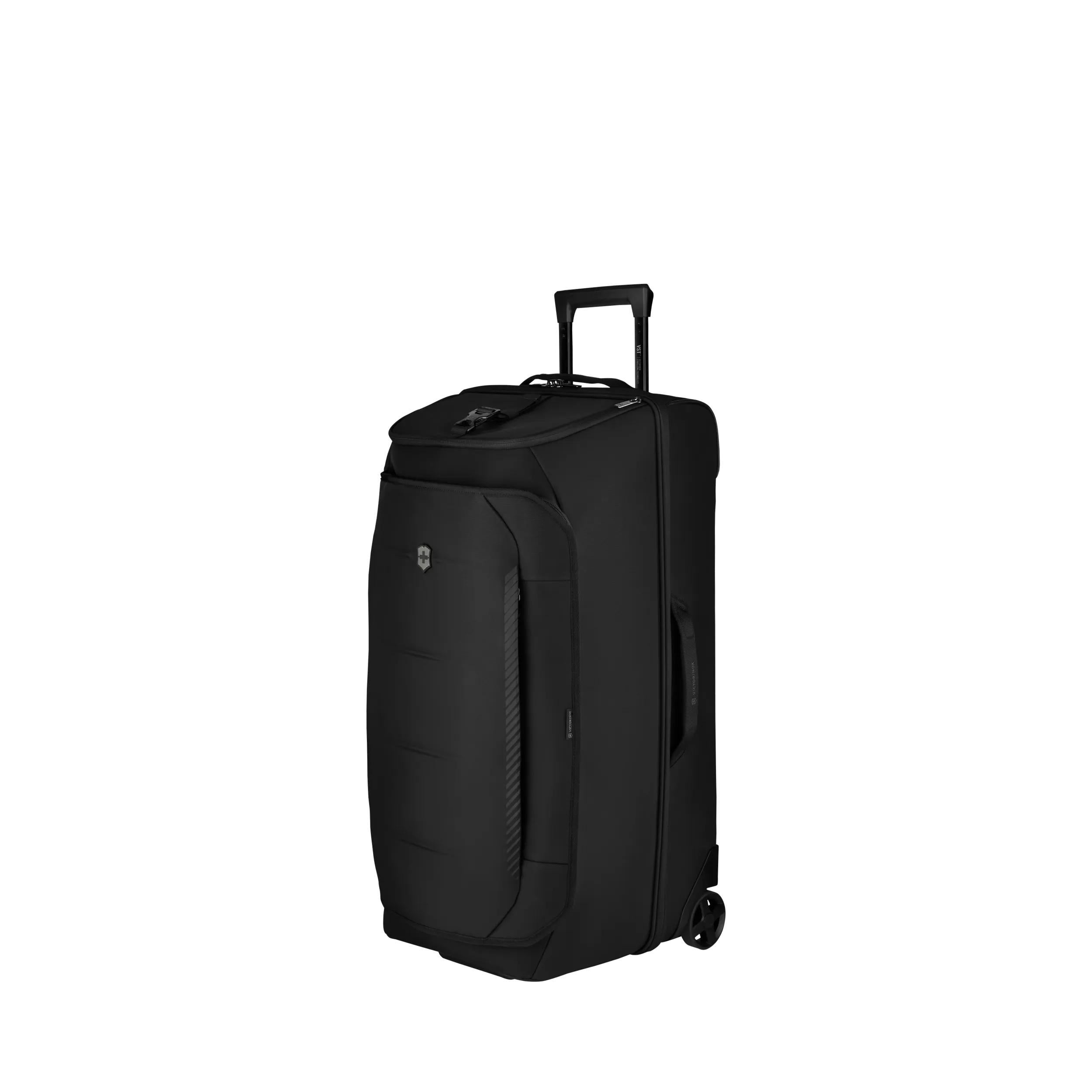 Victorinox Crosslight Wheeled Duffel in Black — angle view 6