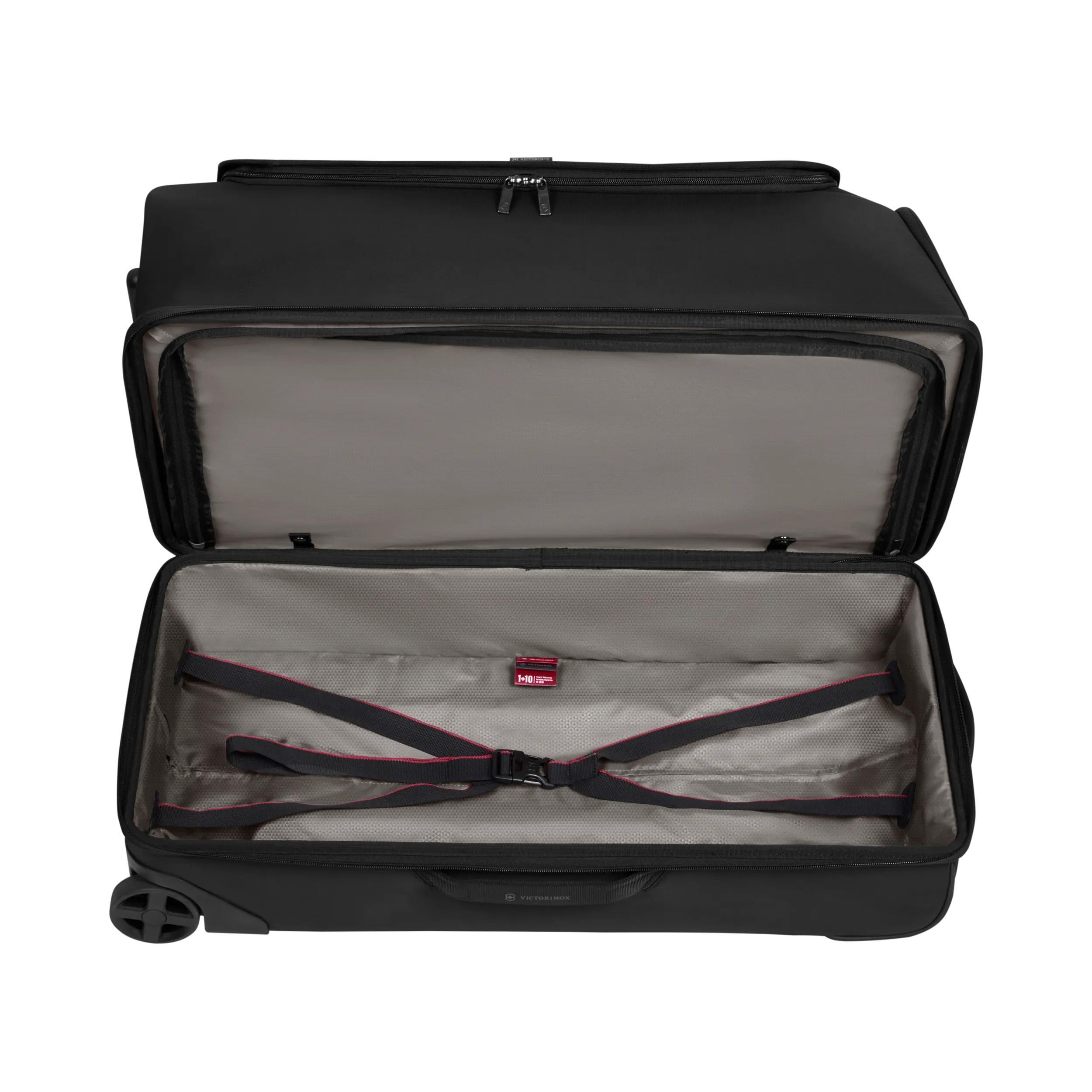 Victorinox Crosslight Wheeled Duffel in Black — interior view 3