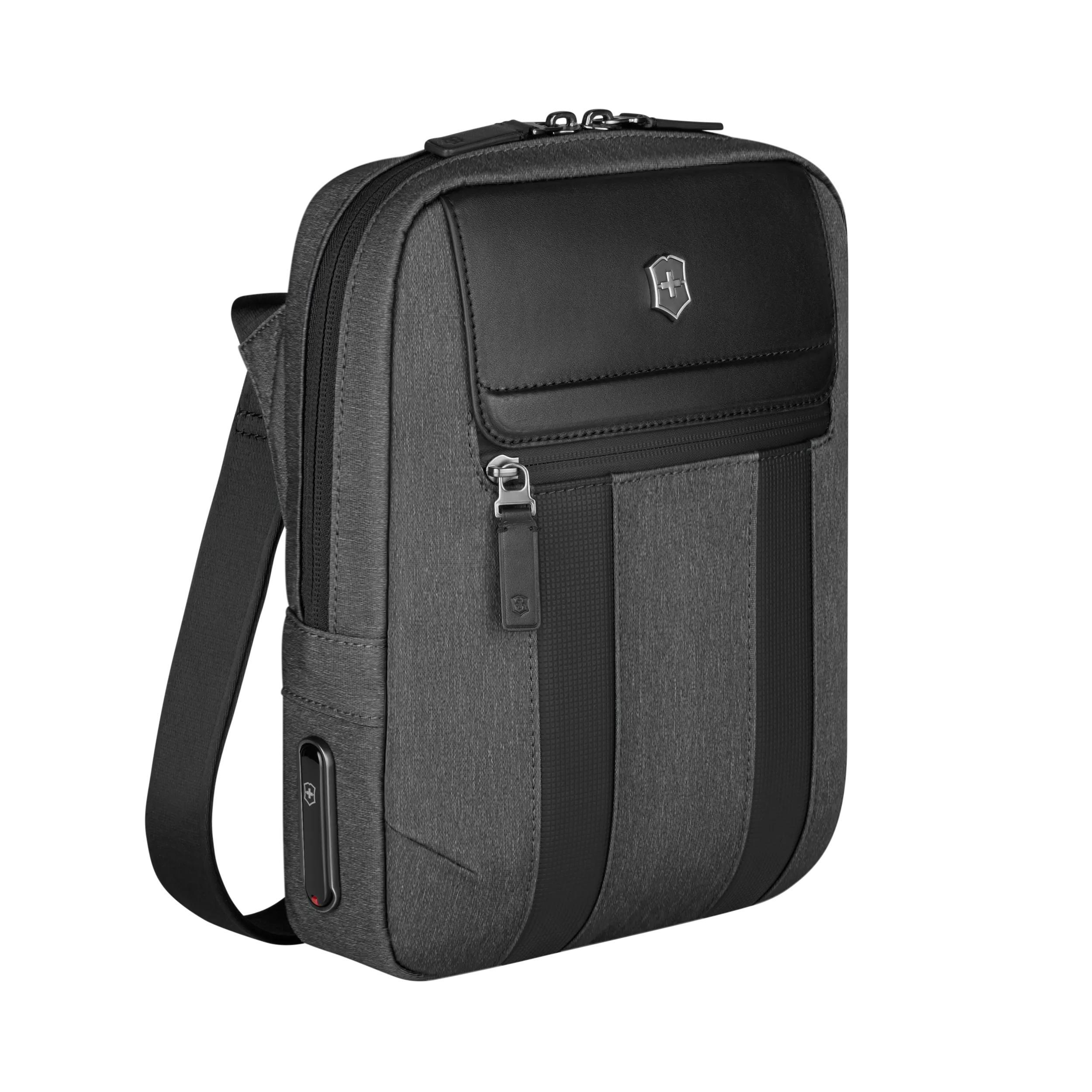 Victorinox Architecture Urban2 Crossbody Bag in Grey / Black — angle view 3