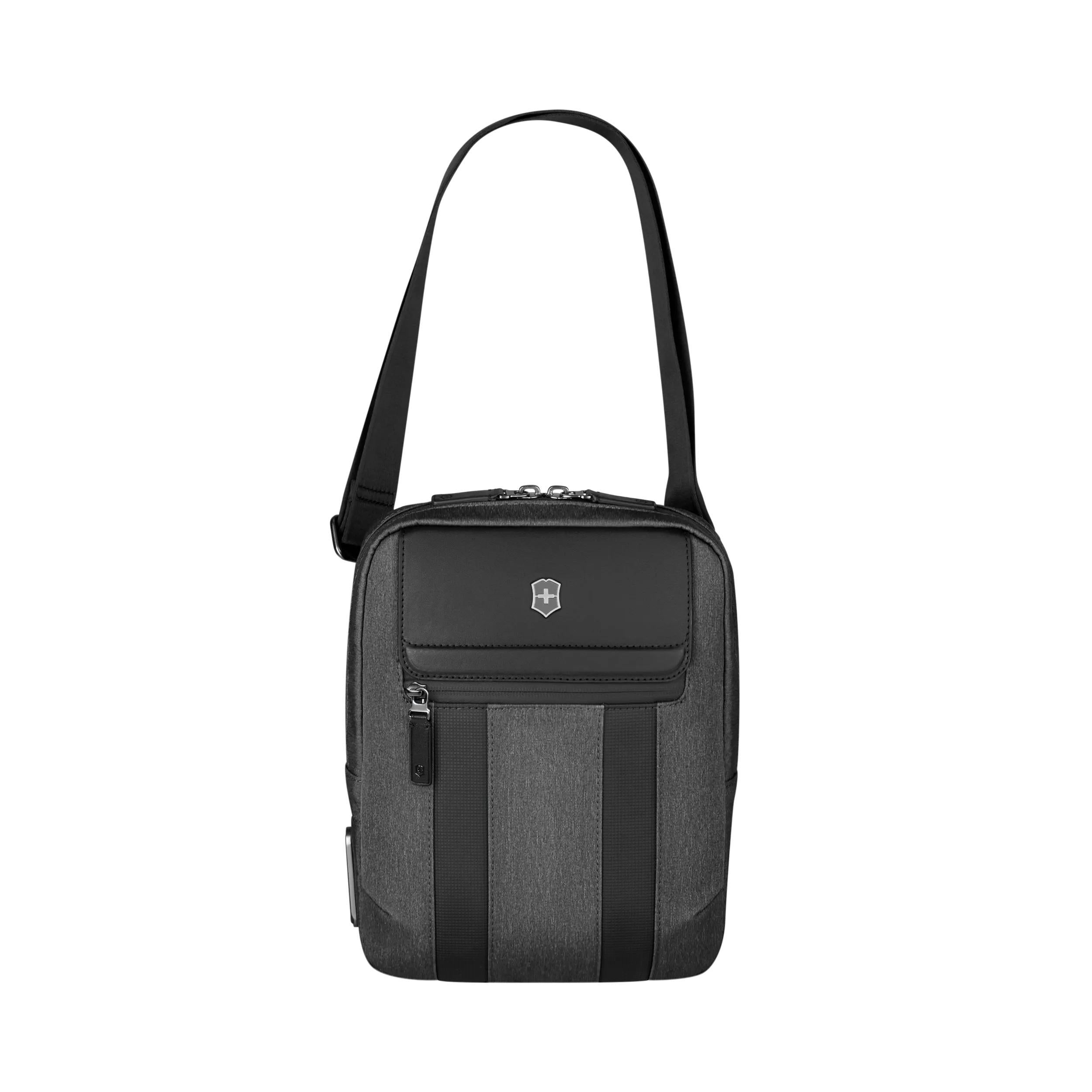 Victorinox Architecture Urban2 Crossbody Bag in Grey / Black — front view