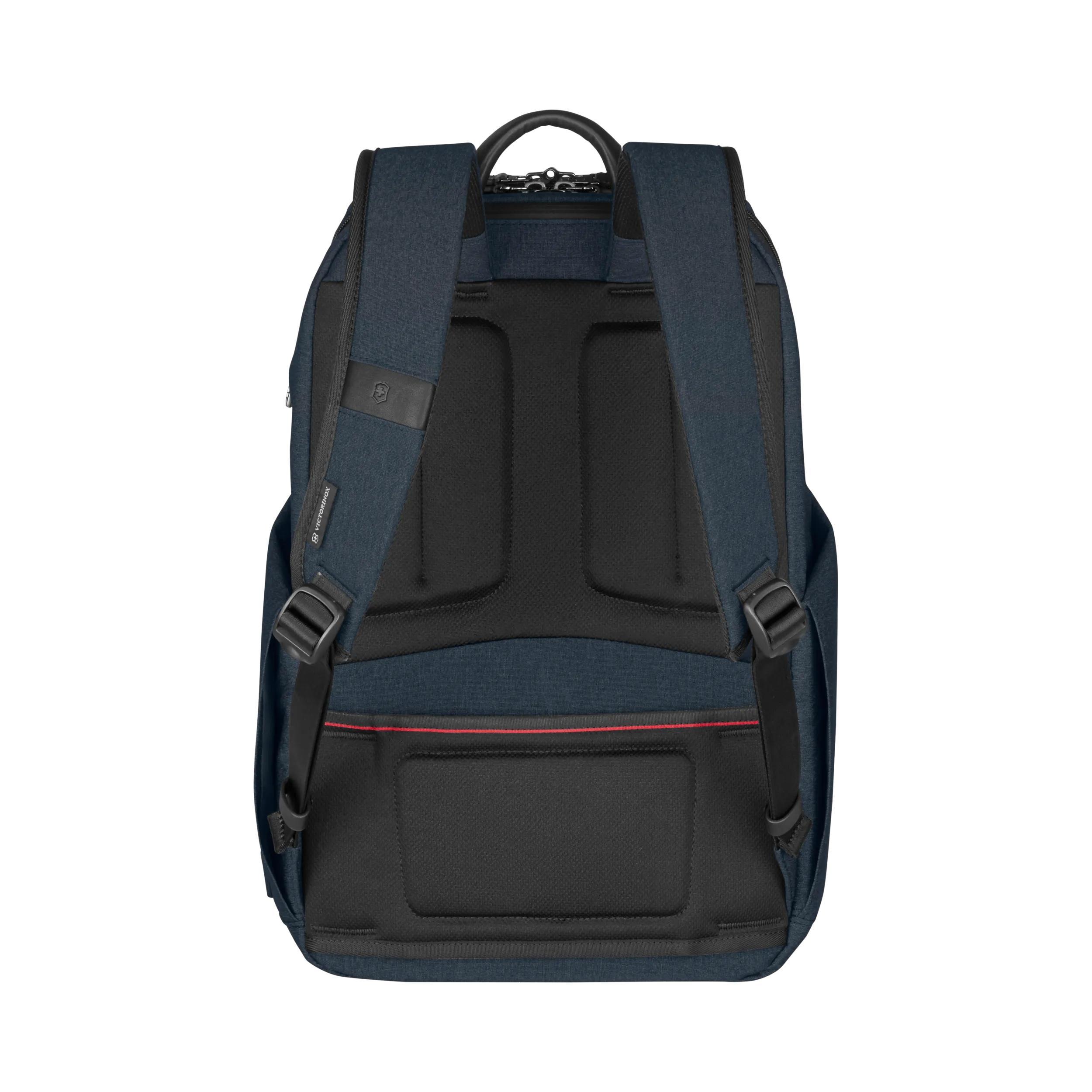 Victorinox Architecture Urban2 Deluxe Backpack in Blue / Black — back view