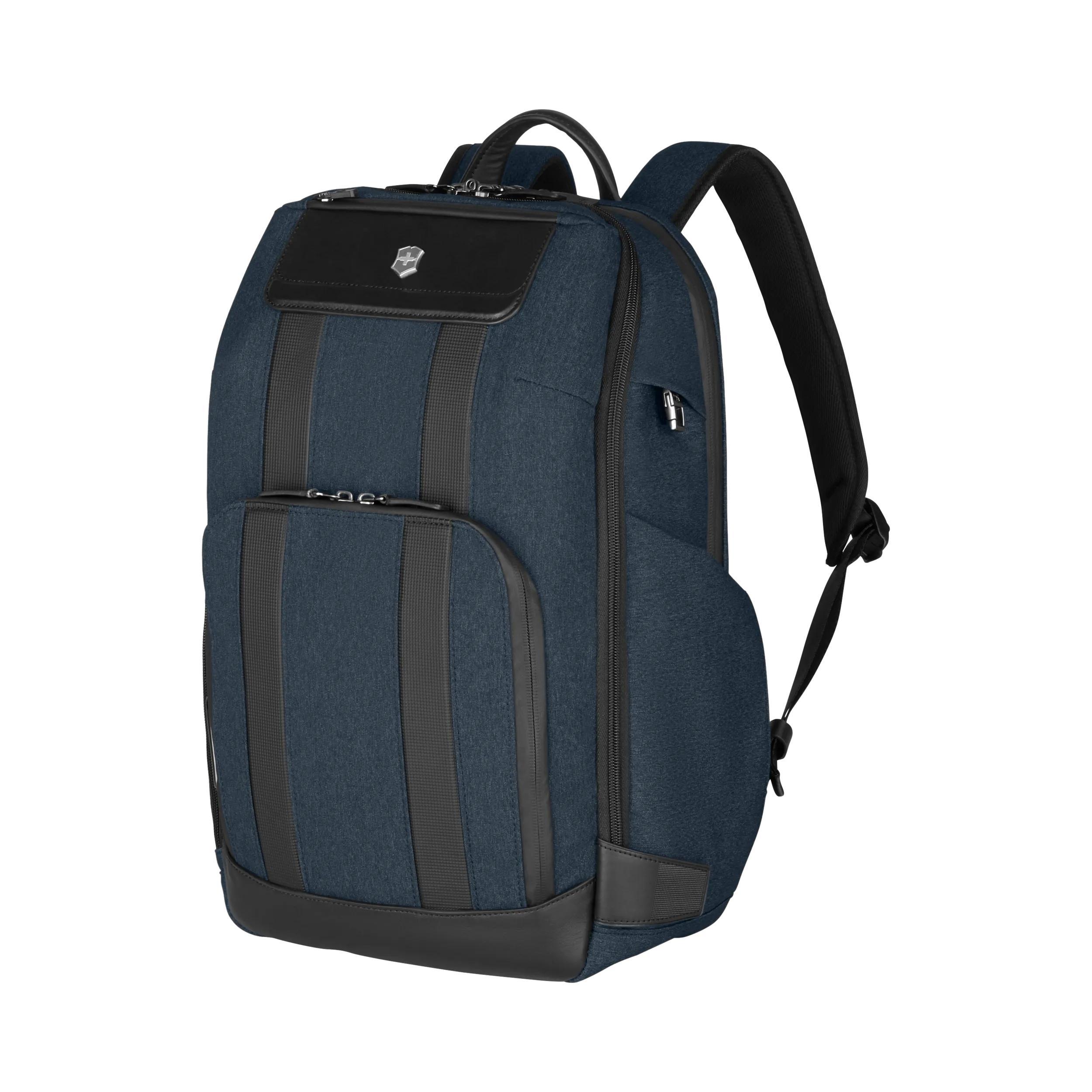 Victorinox Architecture Urban2 Deluxe Backpack in Blue / Black — front view
