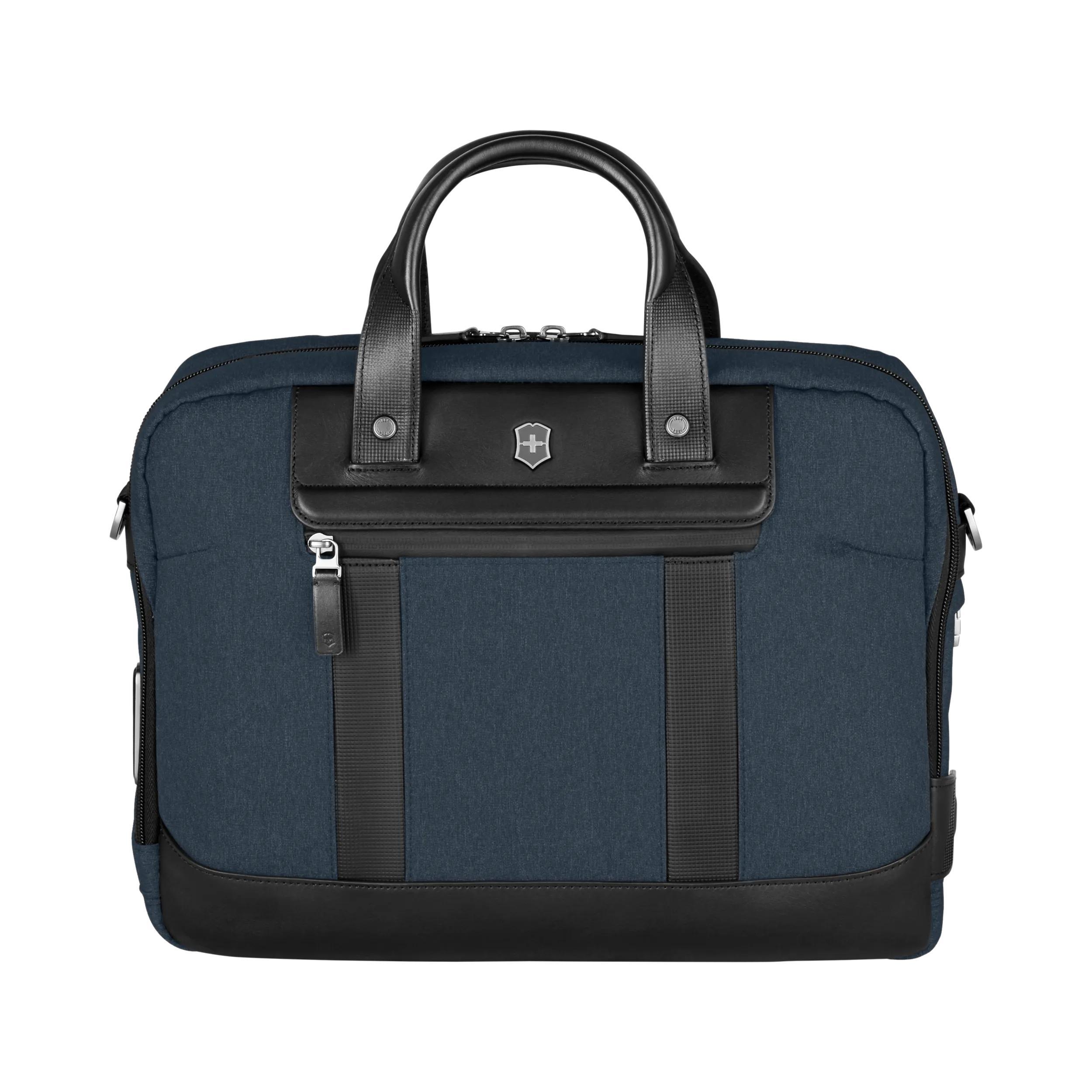 Victorinox Architecture Urban2 Briefcase in Blue / Black — front view