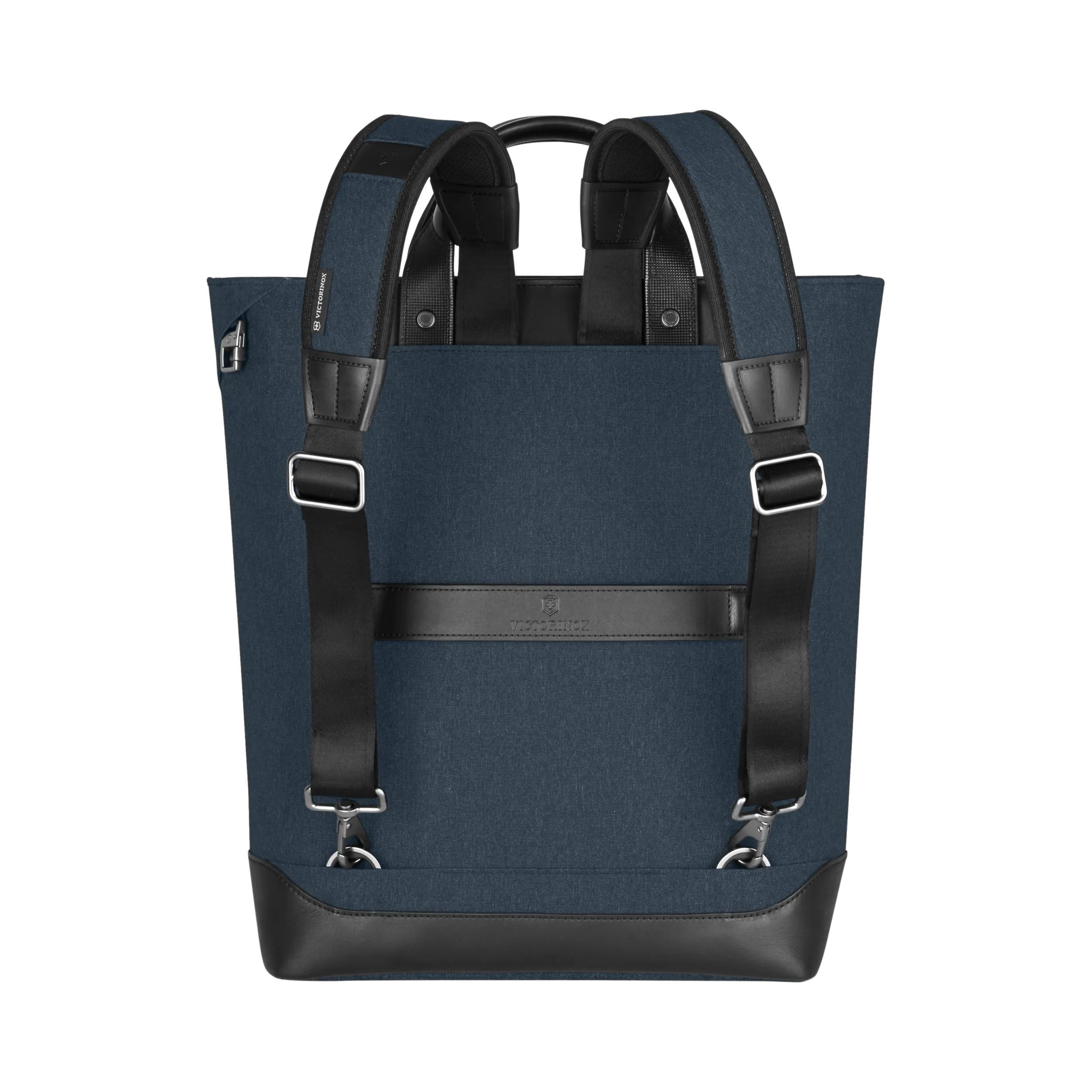 Victorinox Architecture Urban2 2-Way Carry Tote in Blue / Black — angle view 8