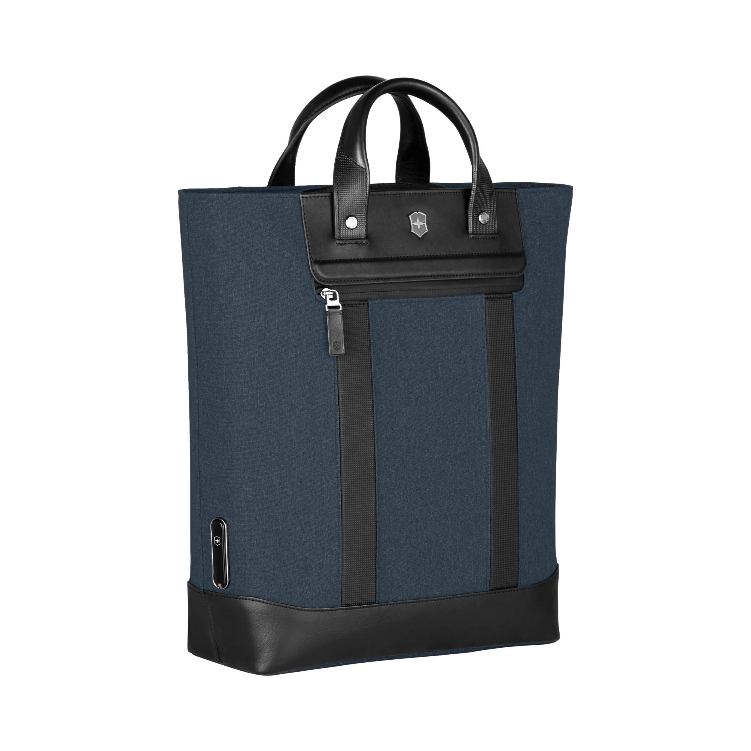Victorinox Architecture Urban2 2-Way Carry Tote in Blue / Black — angle view 4