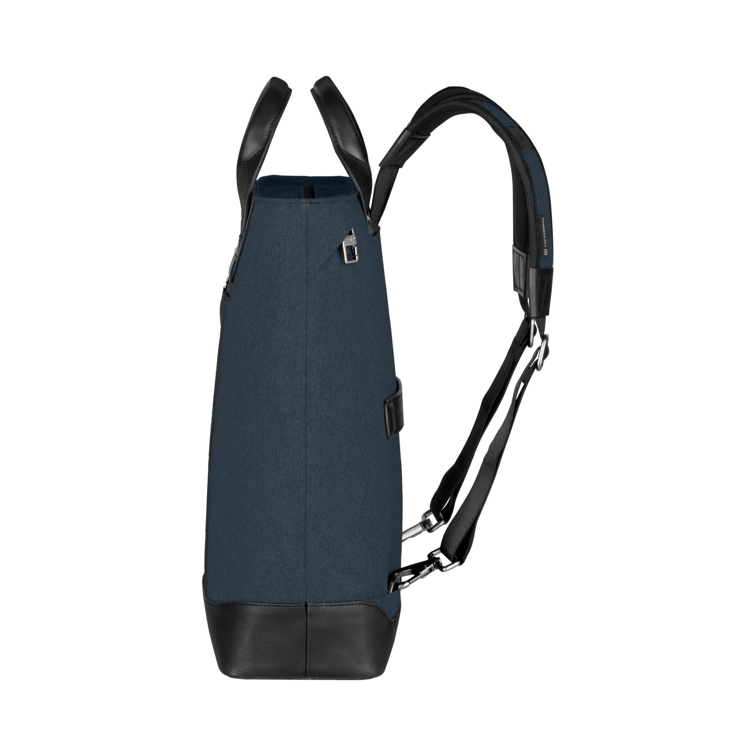 Victorinox Architecture Urban2 2-Way Carry Tote in Blue / Black — angle view 7