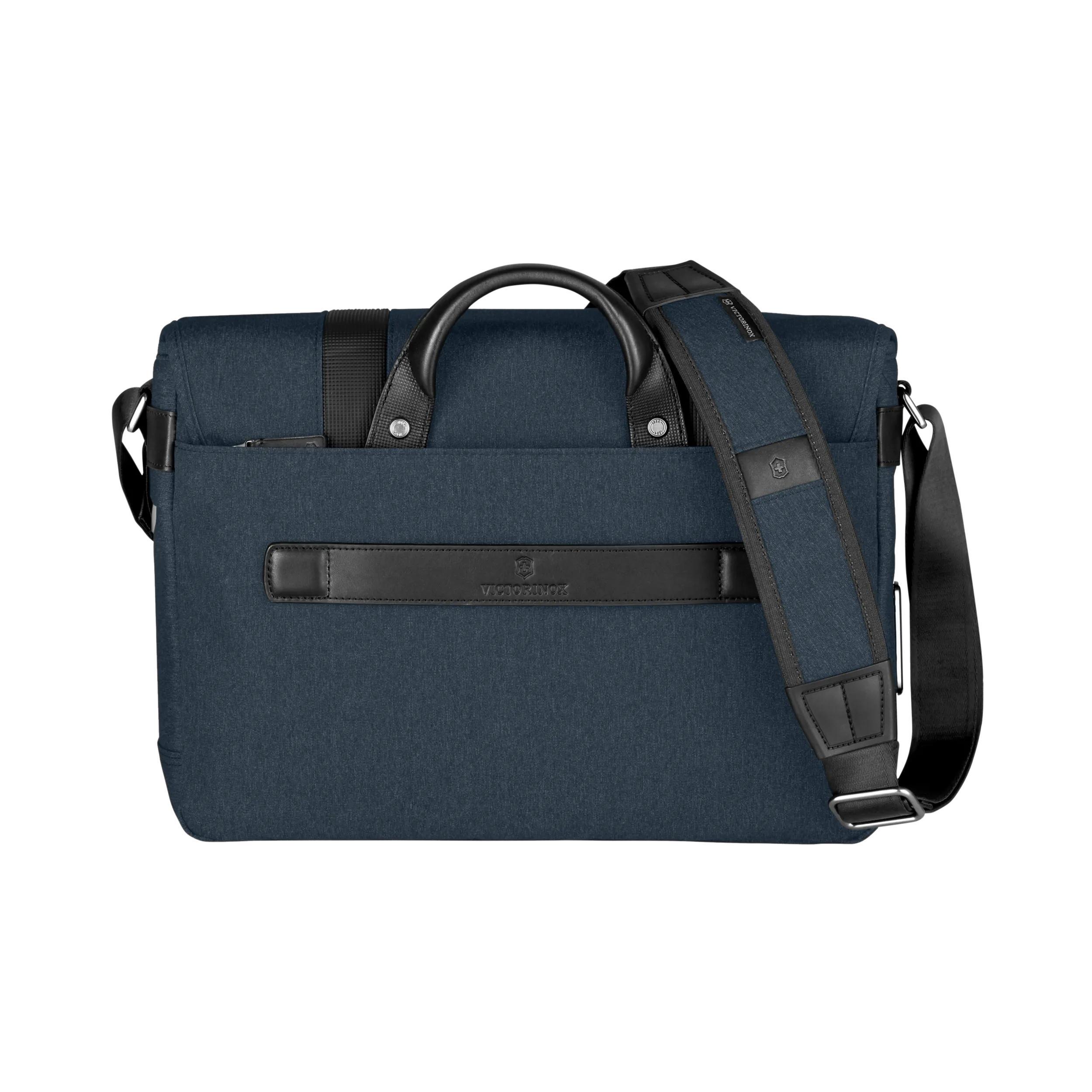 Victorinox Architecture Urban2 Messenger in Blue / Black — back view