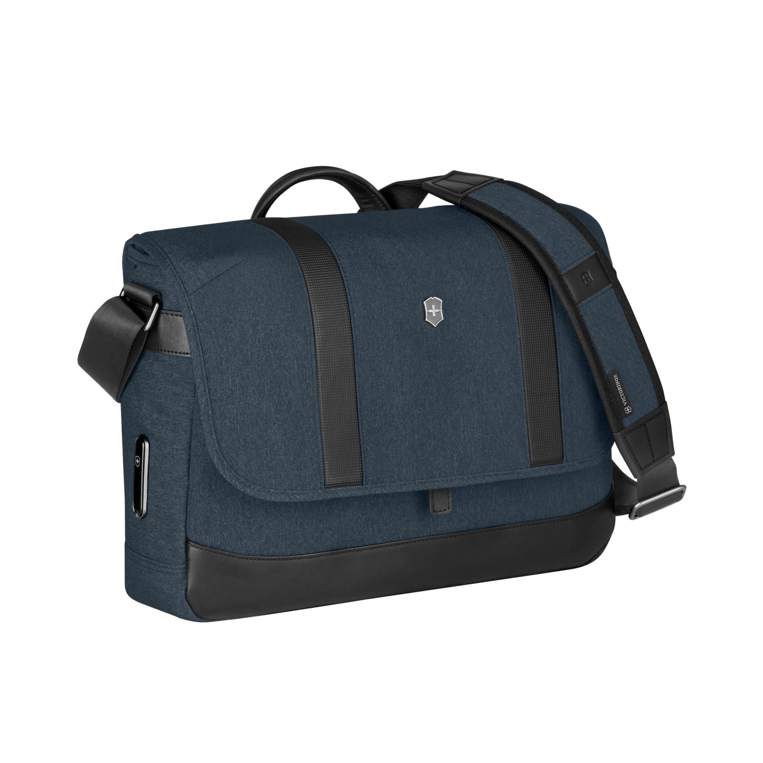 Victorinox Architecture Urban2 Messenger in Blue / Black — angle view 2