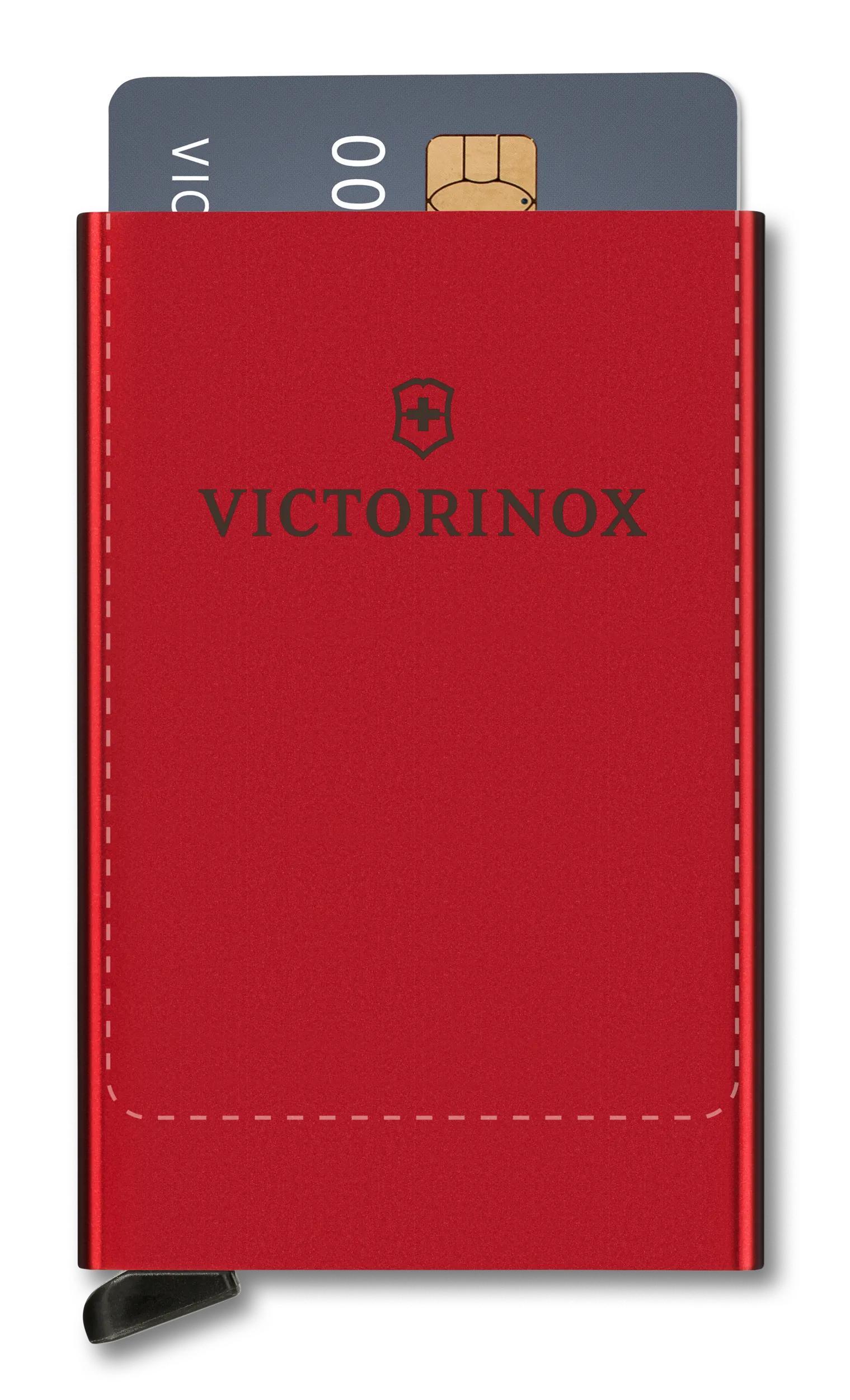 Victorinox Altius Secrid Essential Card Wallet in Red — angle view 4