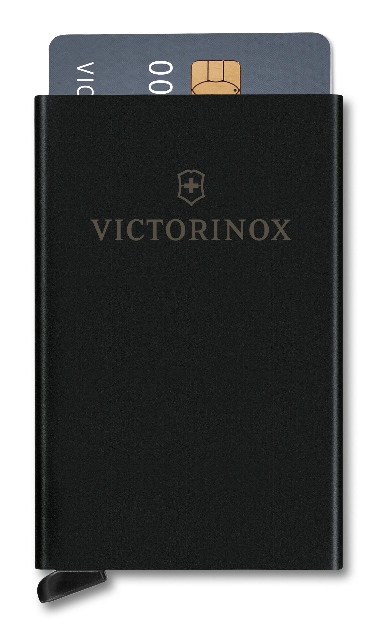 Victorinox Altius Secrid Essential Card Wallet in Black — angle view 3