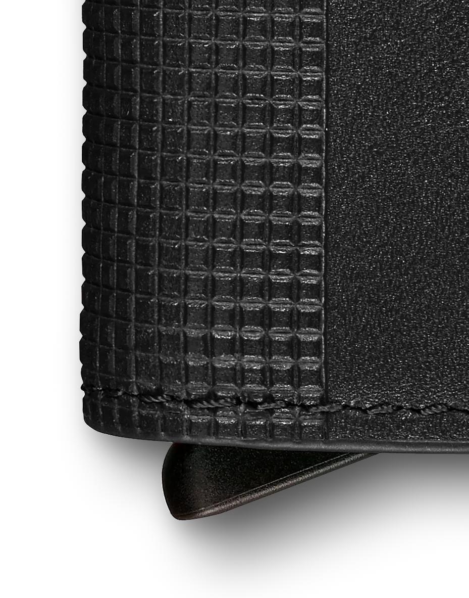 Victorinox Altius Secrid Leather Card Wallet in Black — detail view 3
