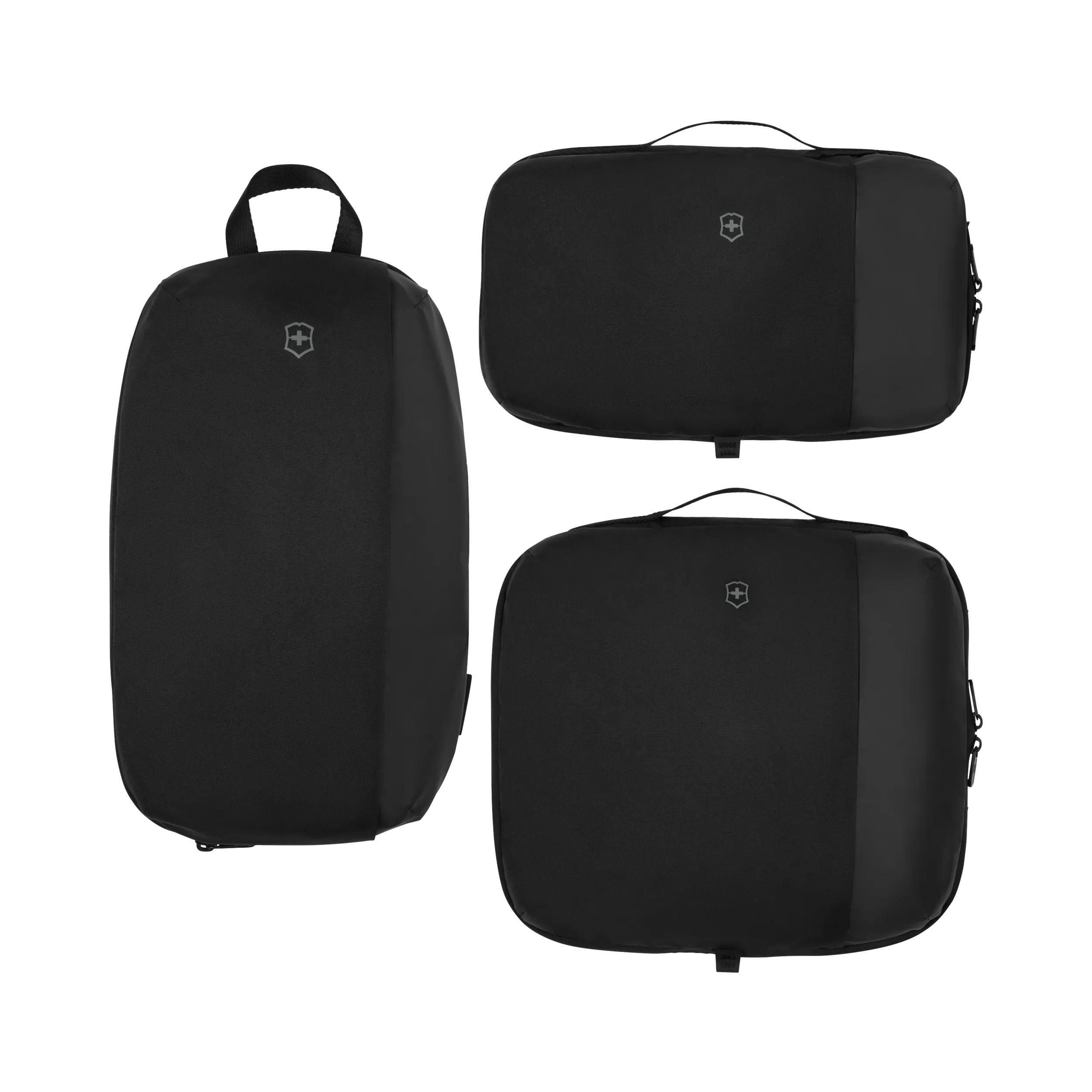 Victorinox Travel Essentials Packing Cube Set in Black — front view