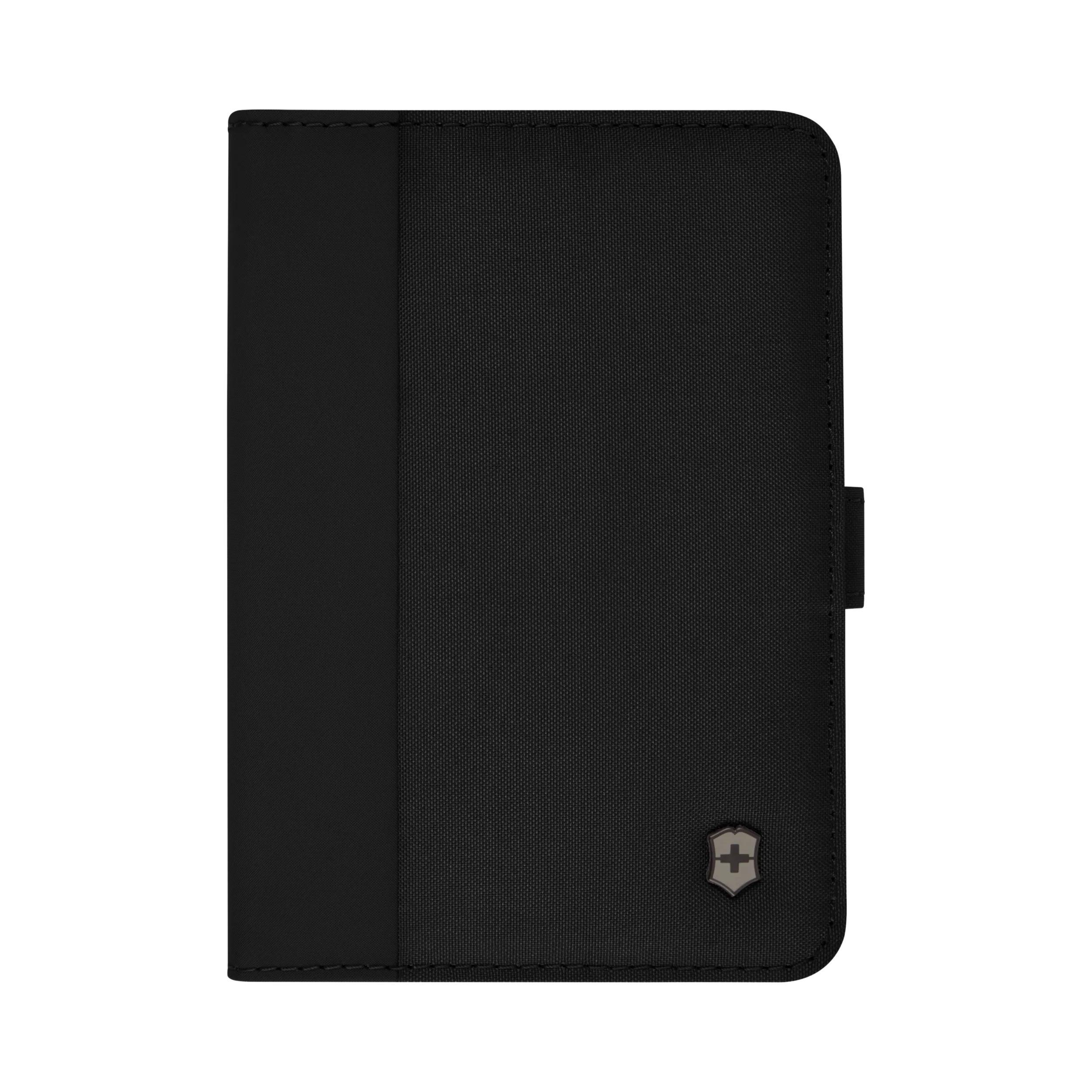 Victorinox Travel Essentials Passport Holder in Black — front view
