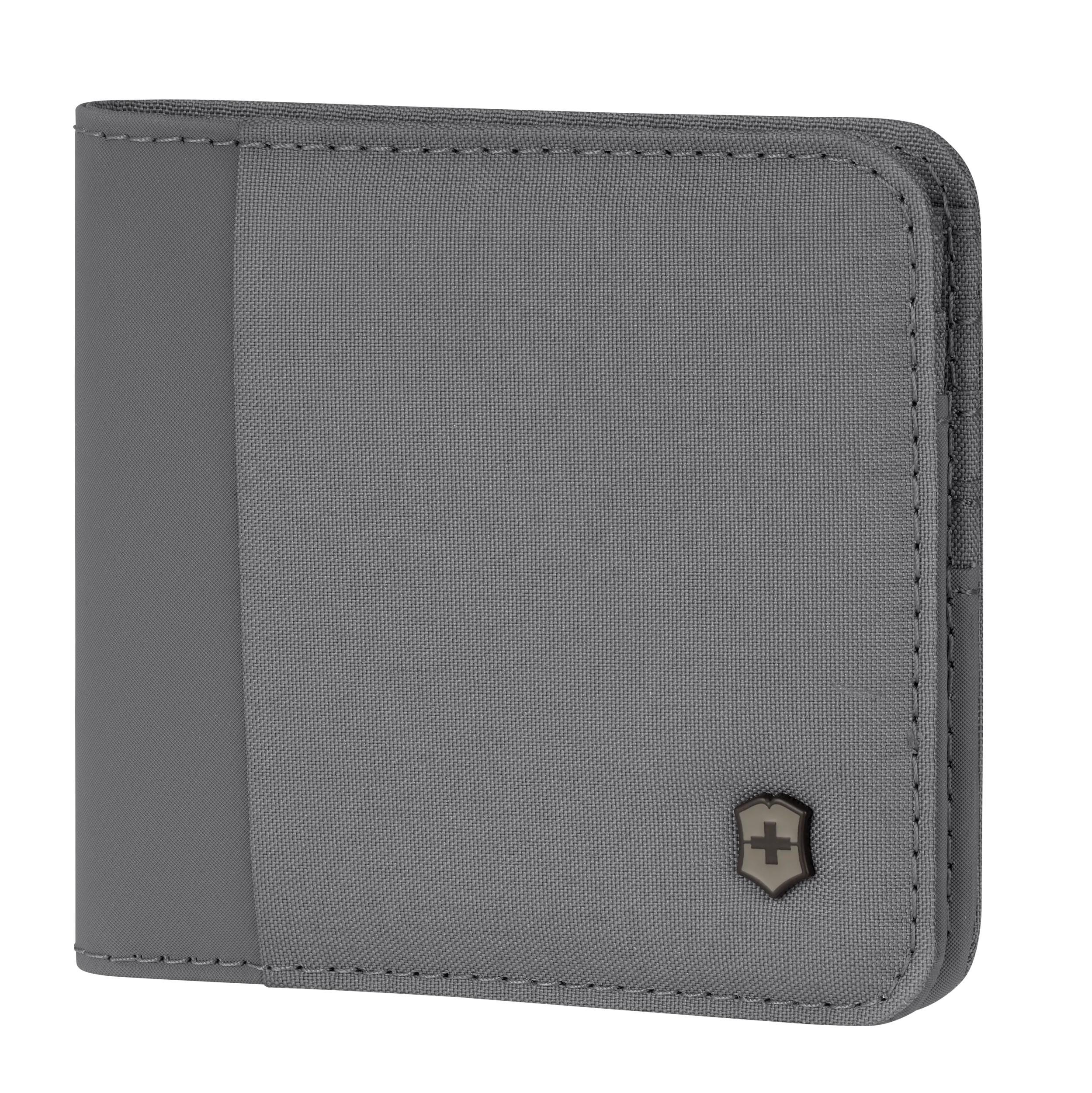 Victorinox Travel Essentials Bi-Fold Wallet in Gray — angle view 2