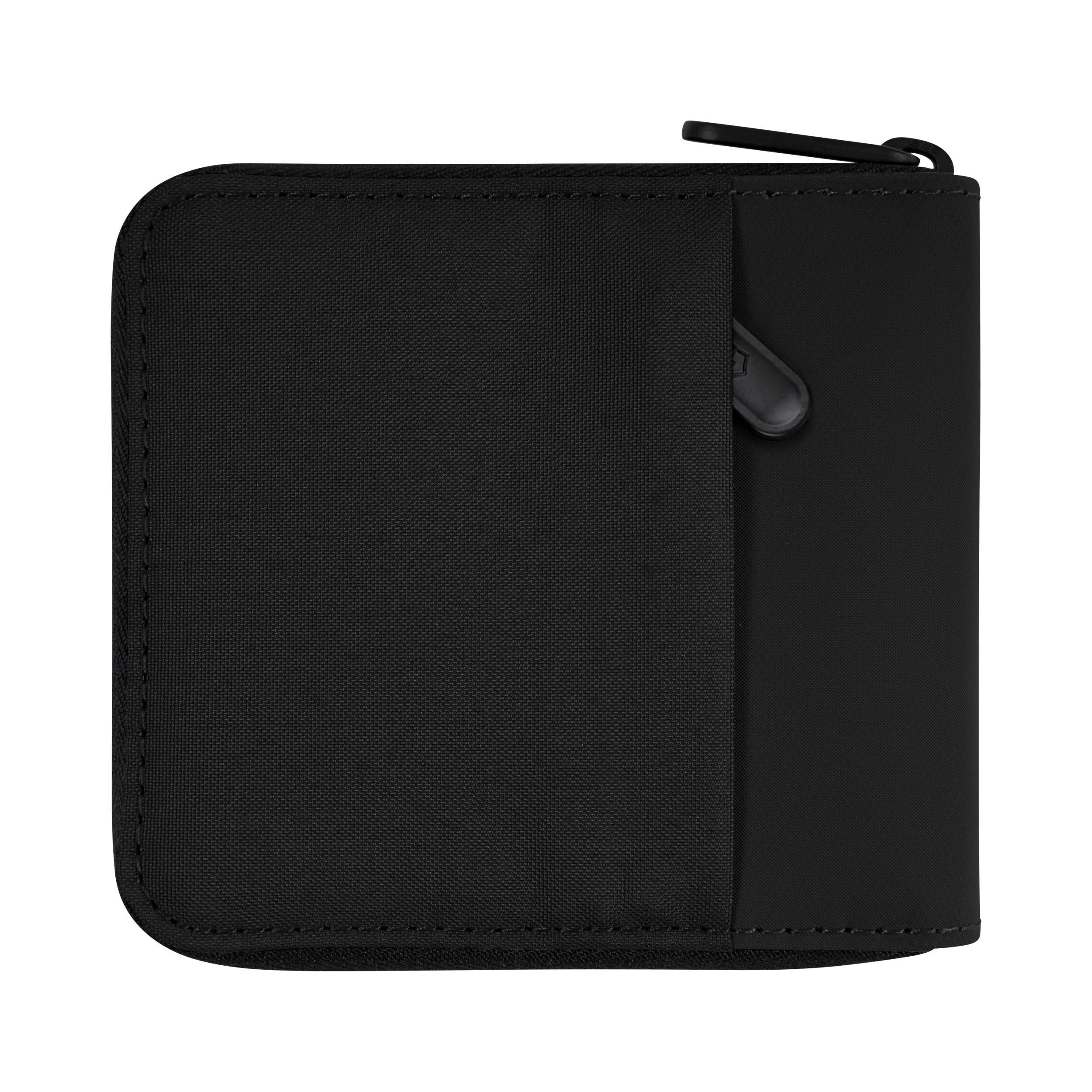 Victorinox Travel Essentials Zip-Around Wallet in Black — back view