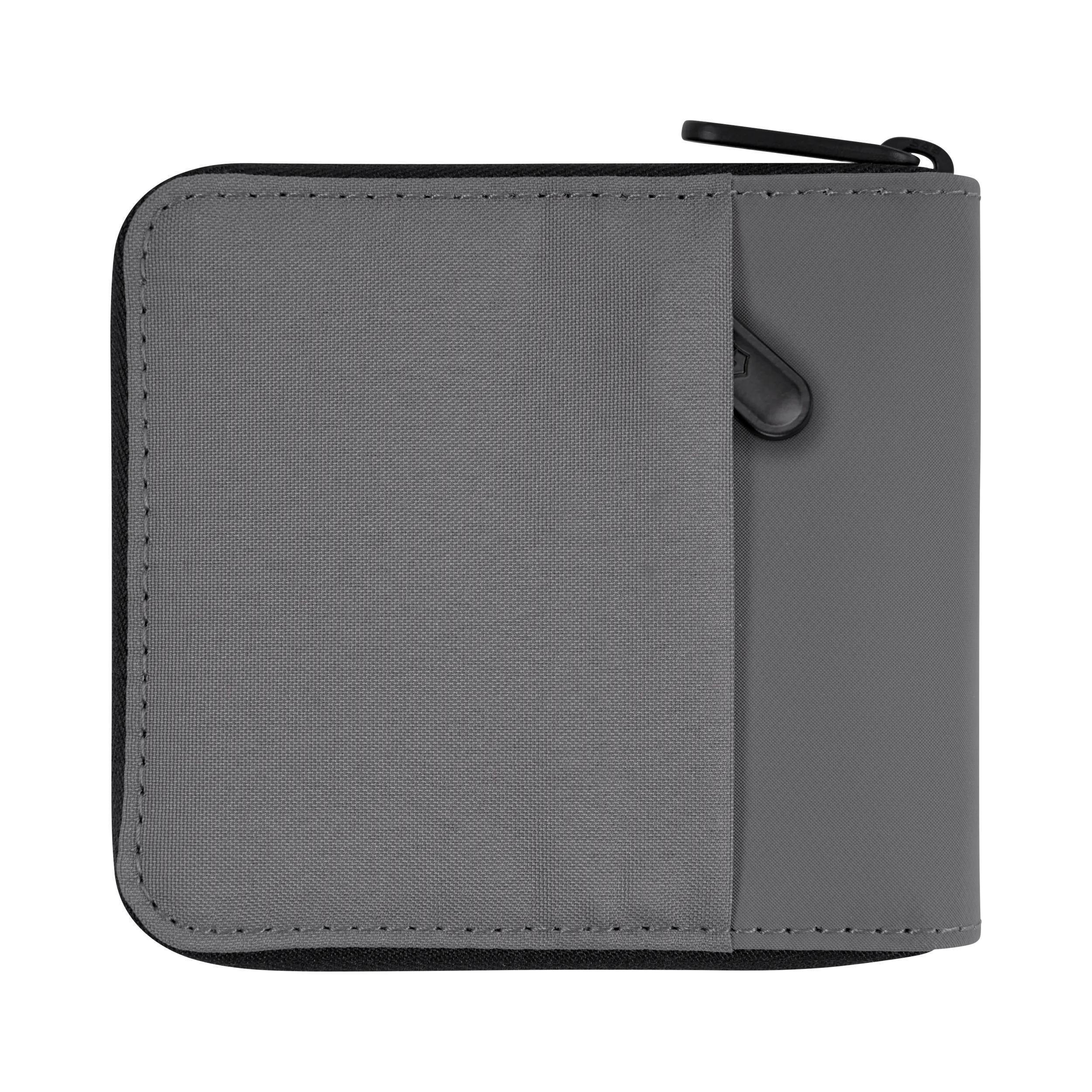 Victorinox Travel Essentials Zip-Around Wallet in Gray — back view