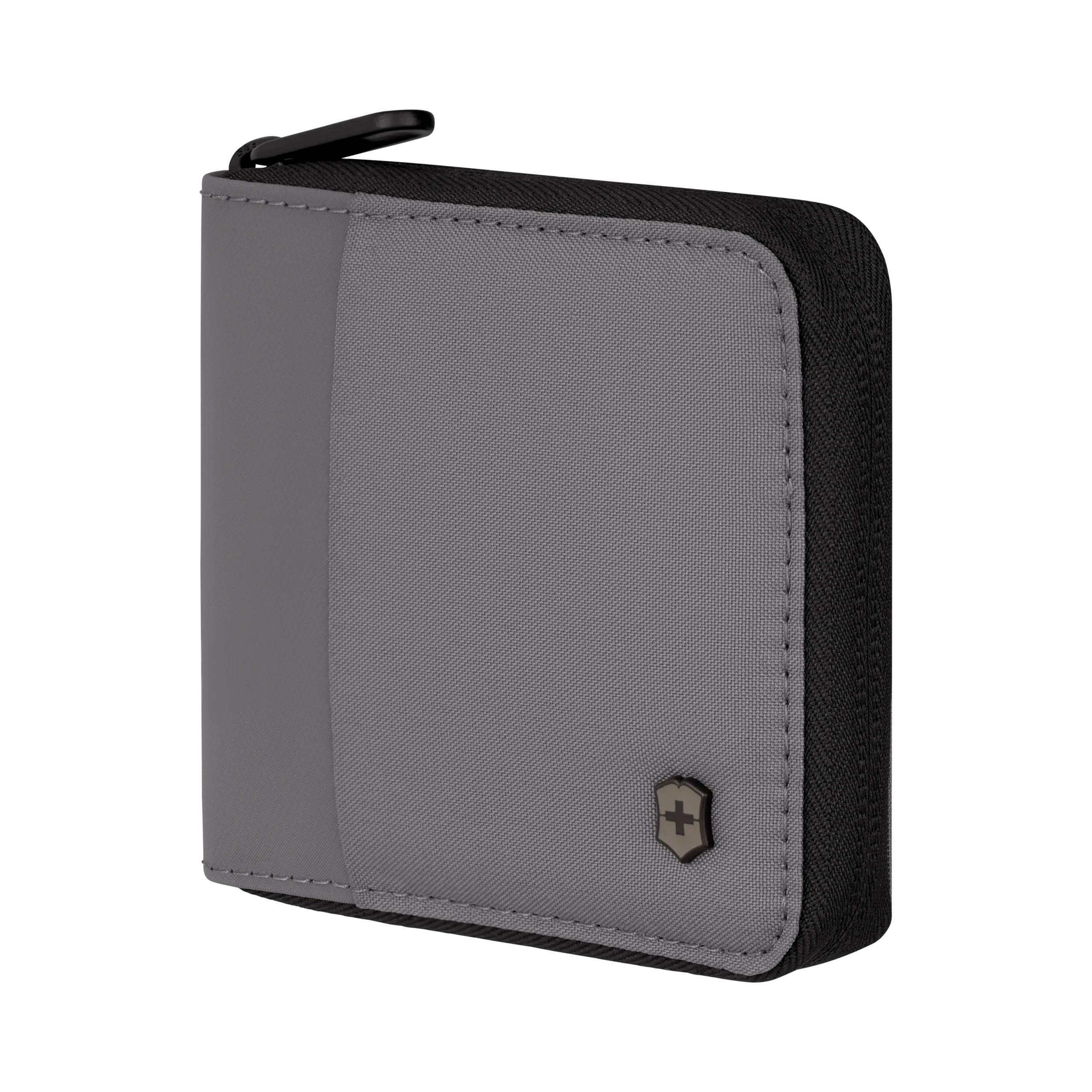 Victorinox Travel Essentials Zip-Around Wallet in Gray — angle view 2