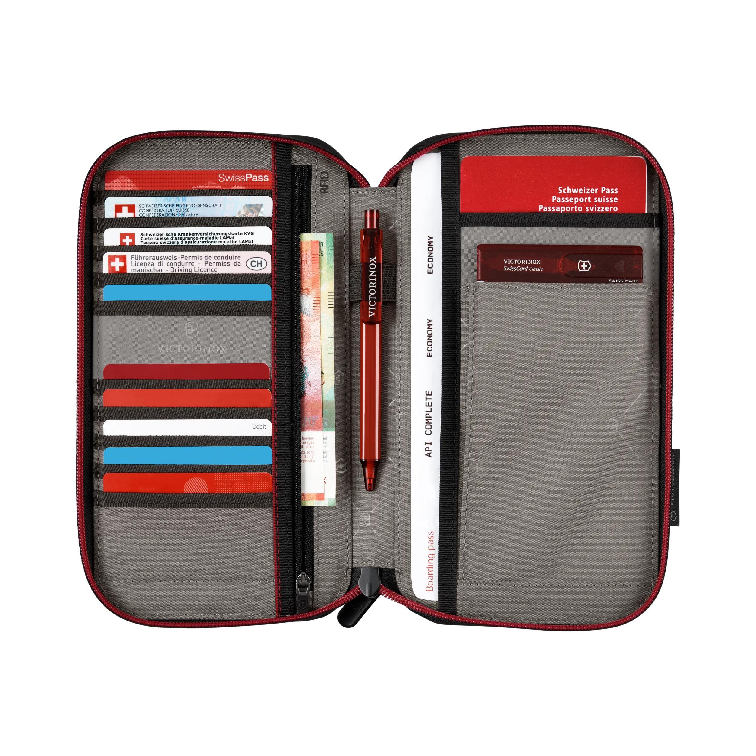 Victorinox Travel Essentials Travel Organizer in Gray — interior view