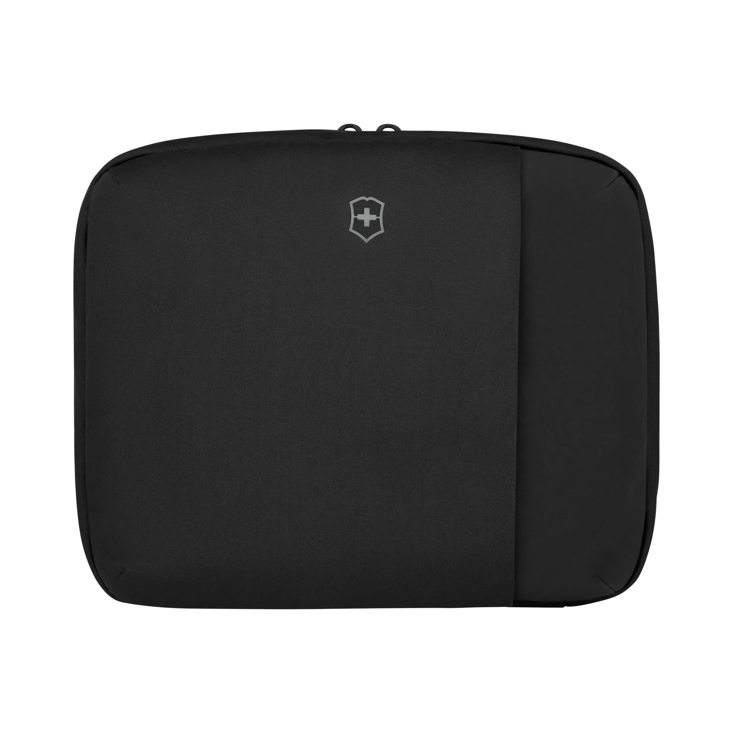 Victorinox Travel Essentials Hanging Toiletry Bag in Black — front view