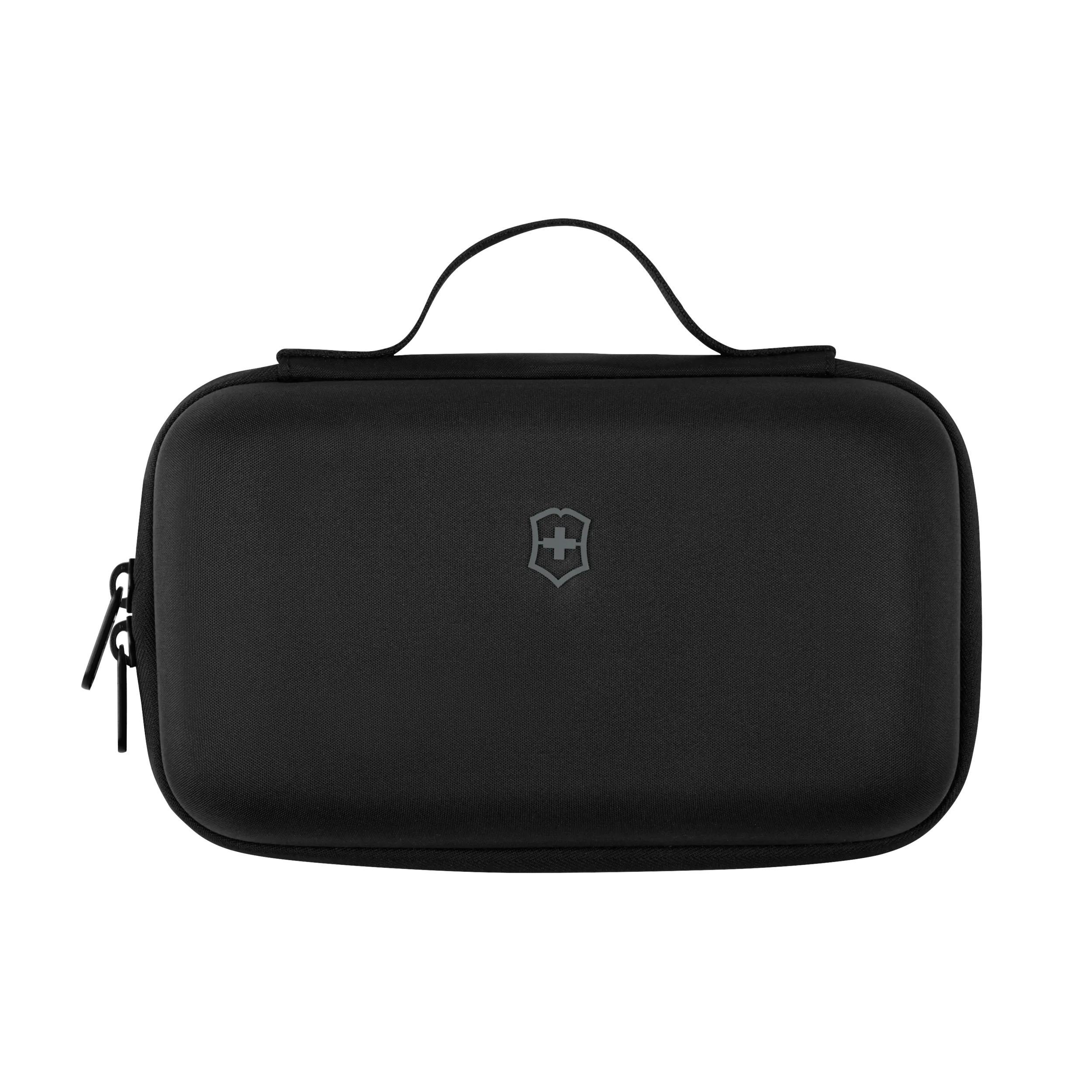Victorinox Travel Essentials Tech Pouch in Black — front view