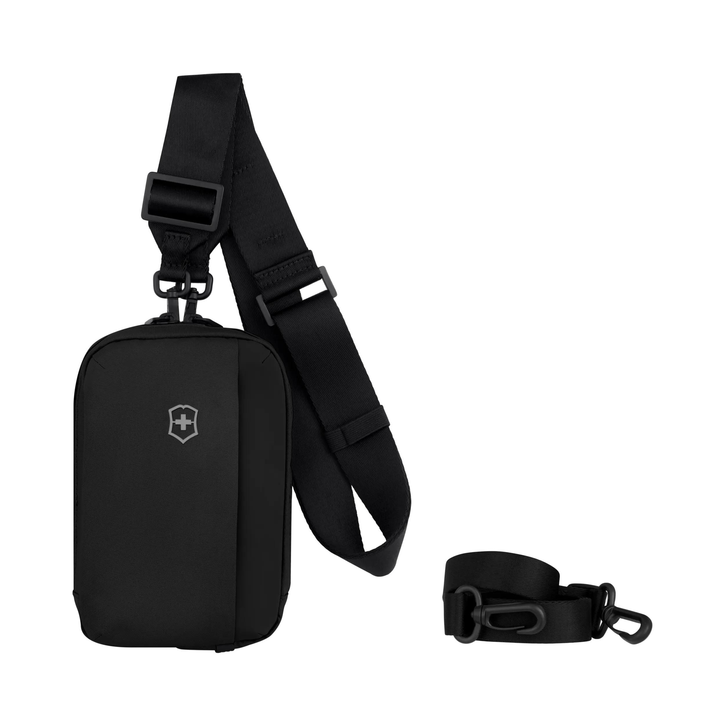 Victorinox Travel Essentials City Pouch in Black — angle view 2