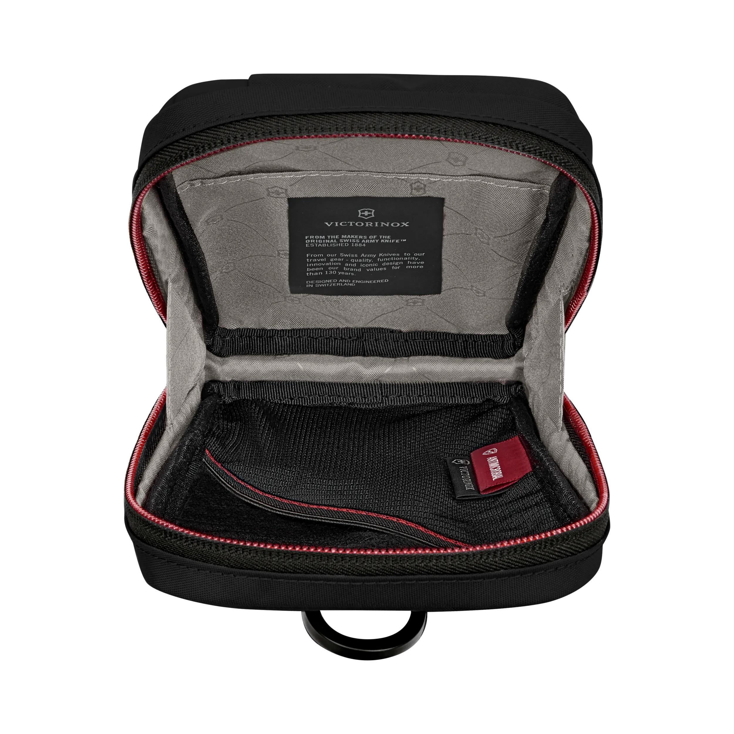 Victorinox Travel Essentials City Pouch in Black — interior view