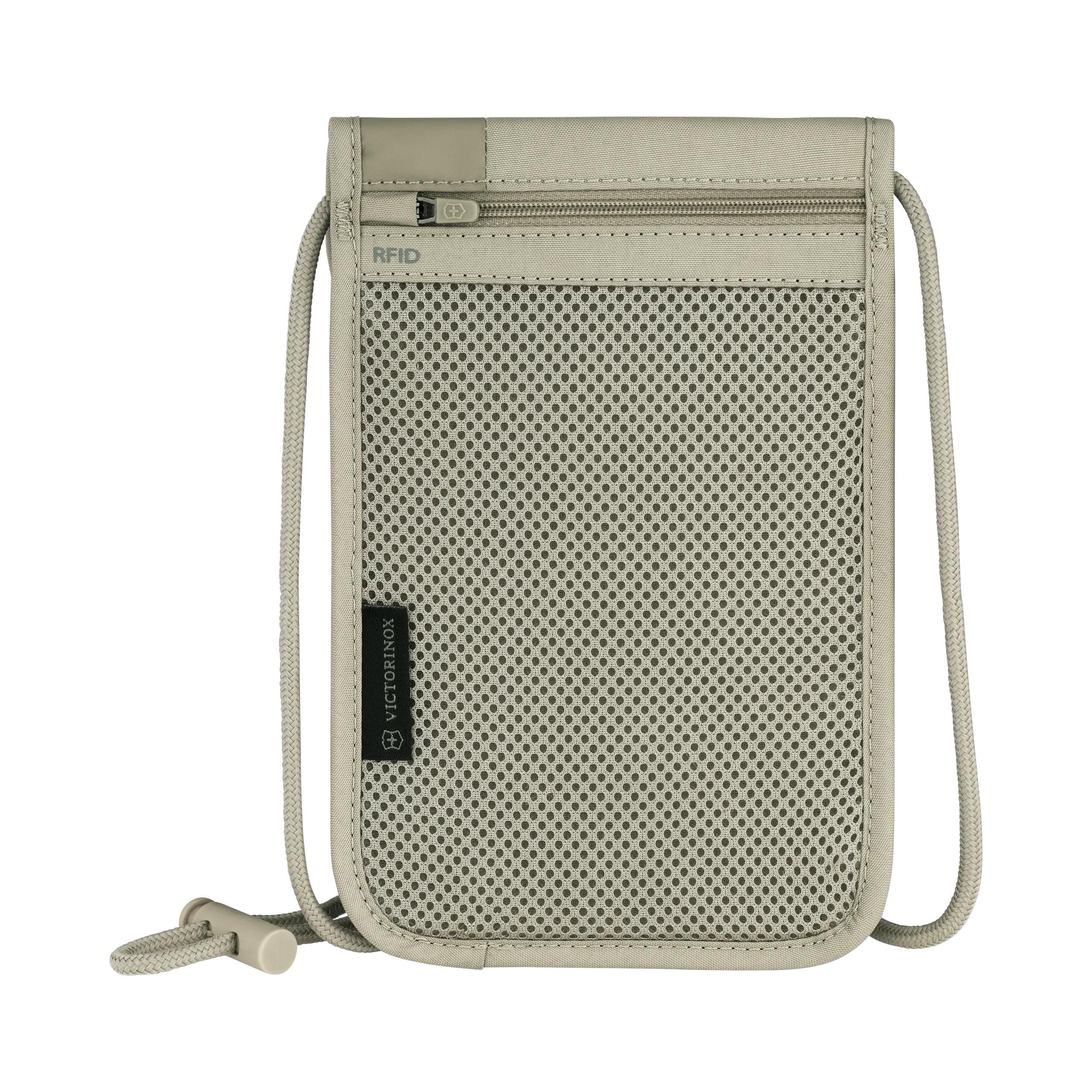 Victorinox Travel Essentials Security Neck Pouch in Nude — back view