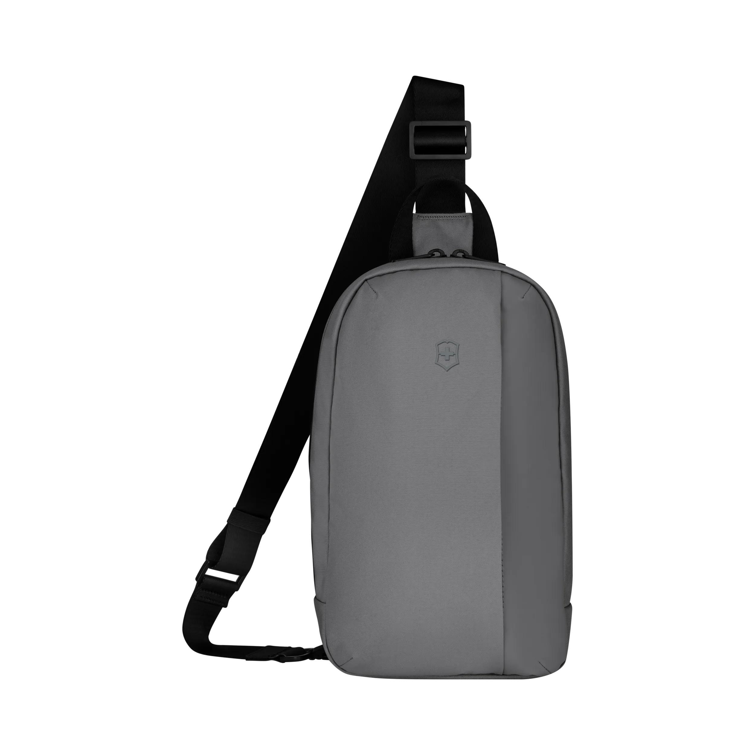 Victorinox Travel Essentials Sling Bag in Gray — front view