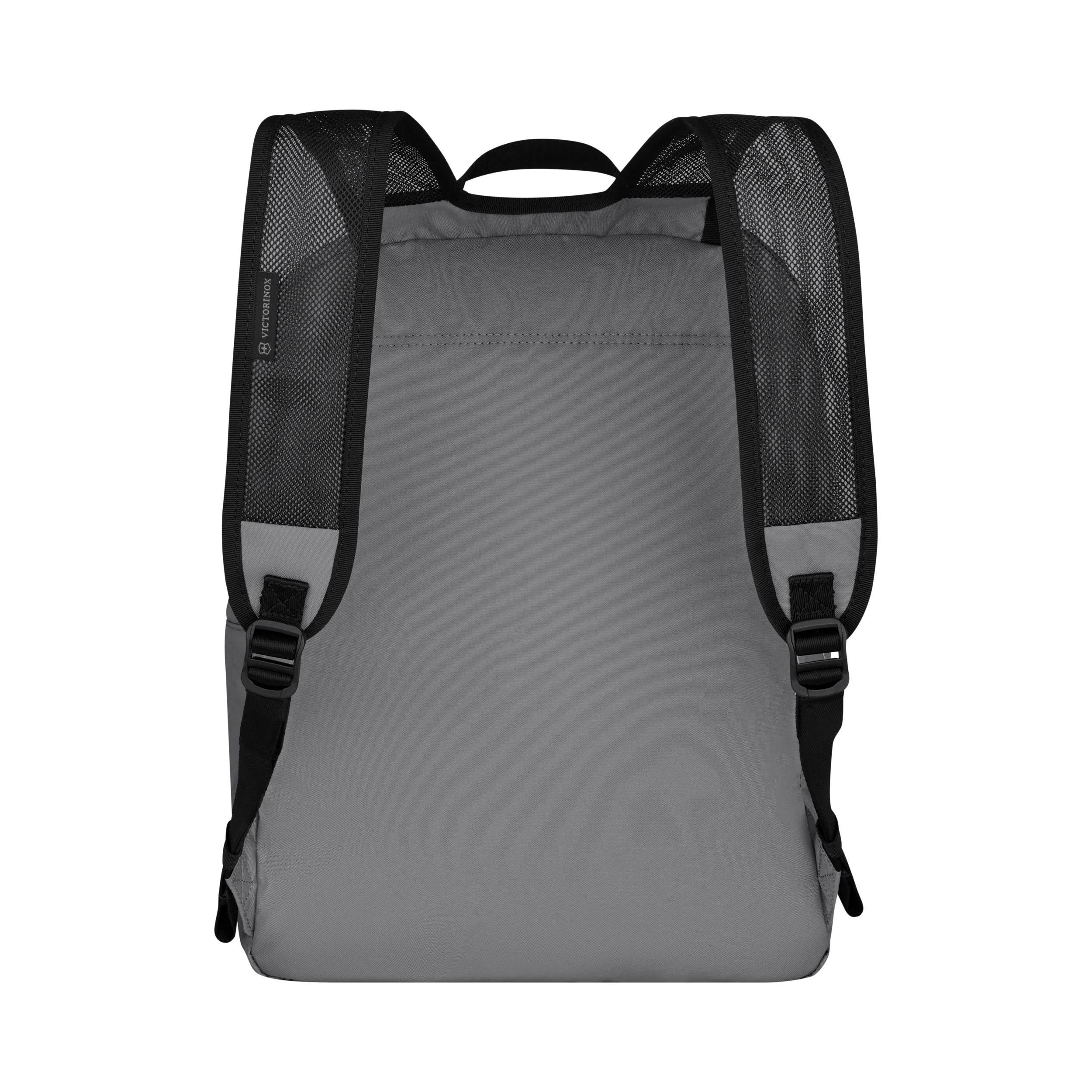 Victorinox Travel Essentials Packable Backpack in Gray — back view