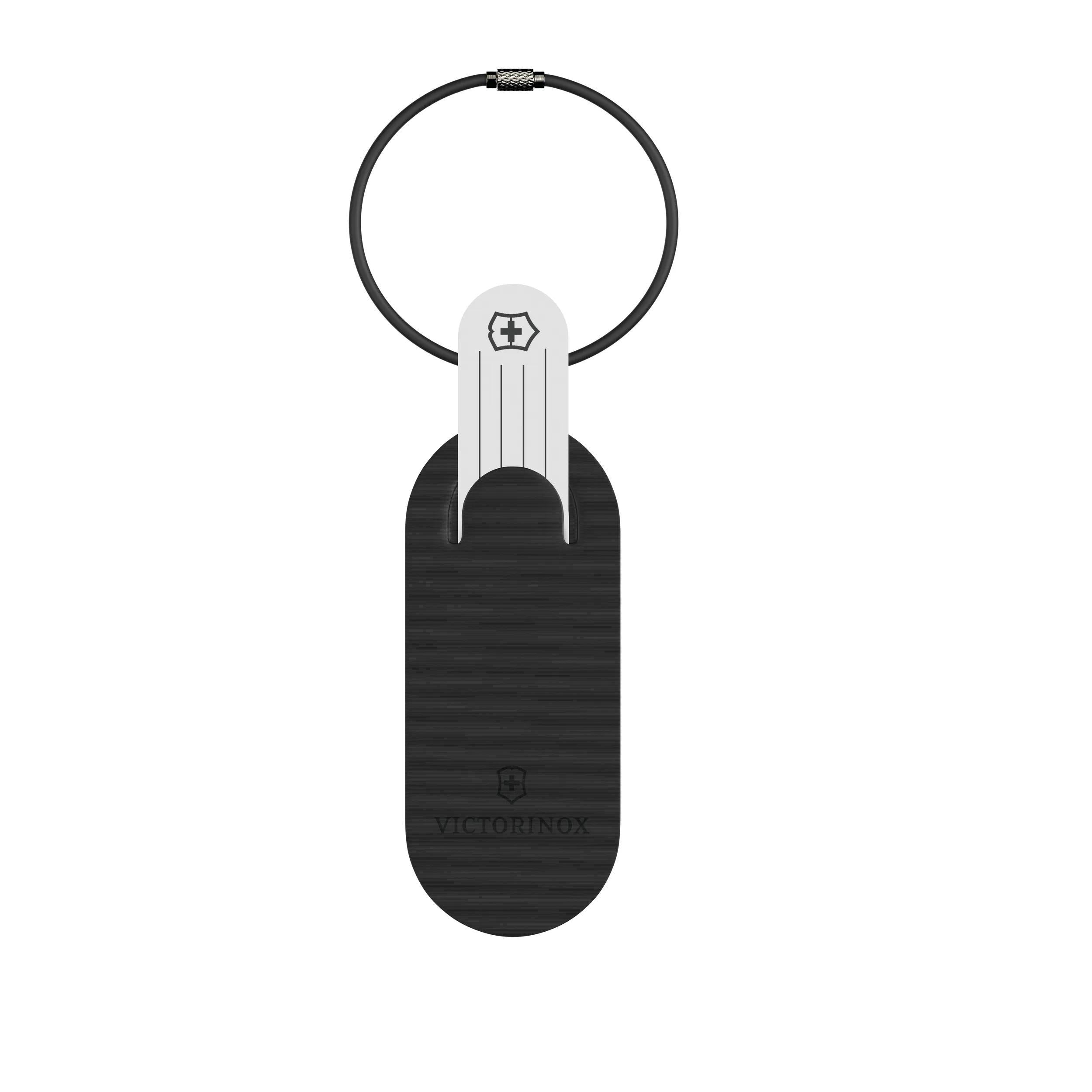 Victorinox Travel Essentials ID Tag in Black — angle view 4