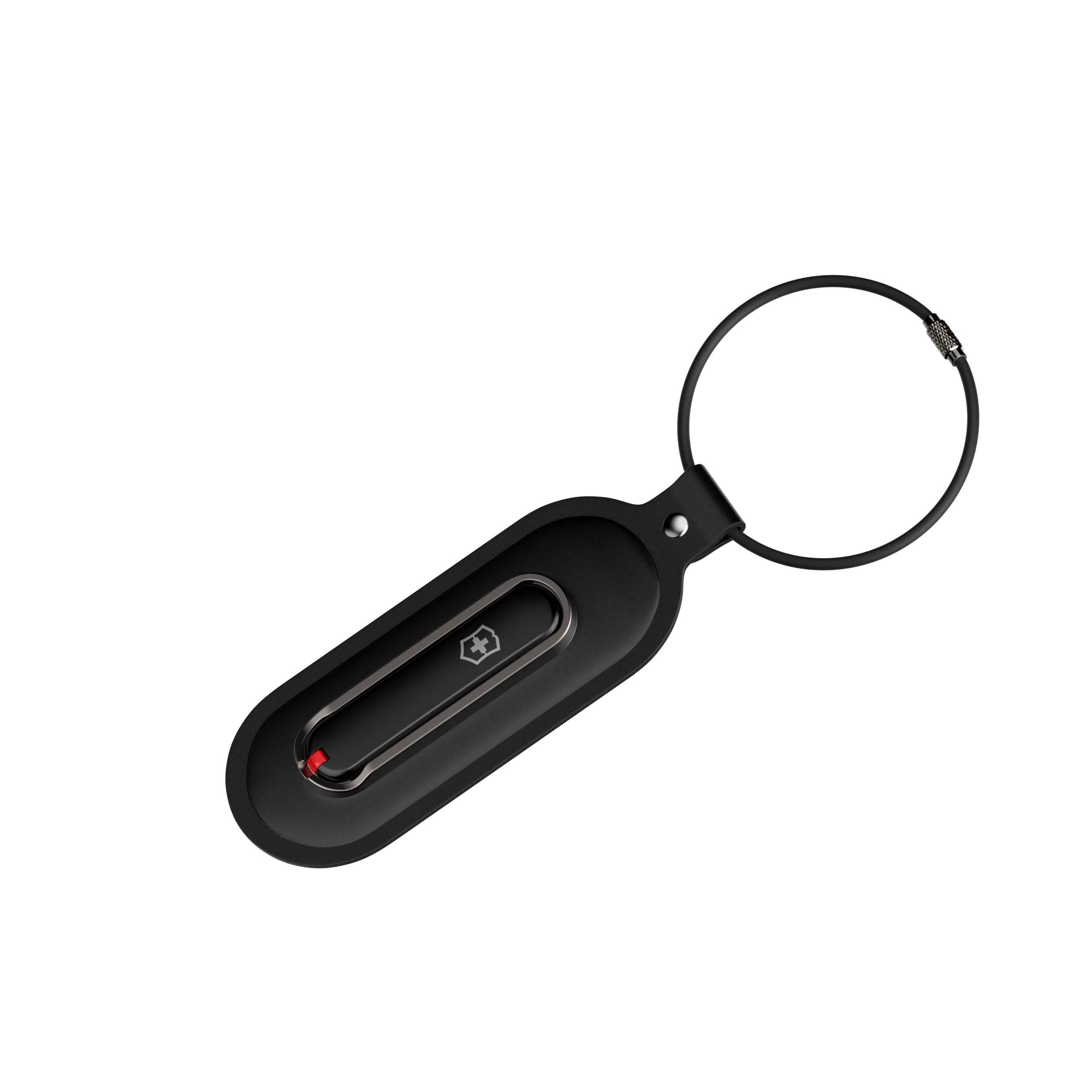 Victorinox Travel Essentials ID Tag in Black — detail view