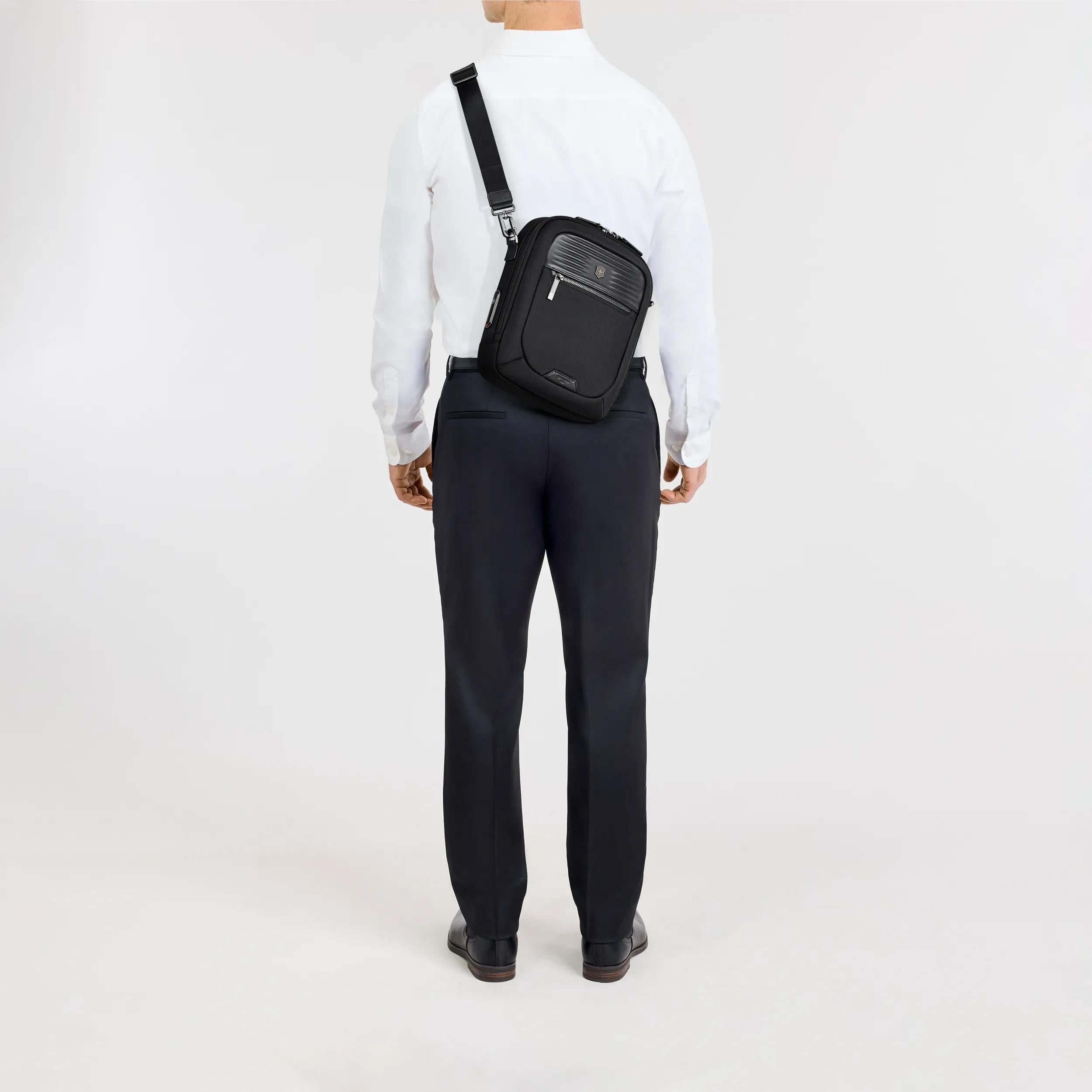 Victorinox Mythic Crossbody Bag in Black — lifestyle