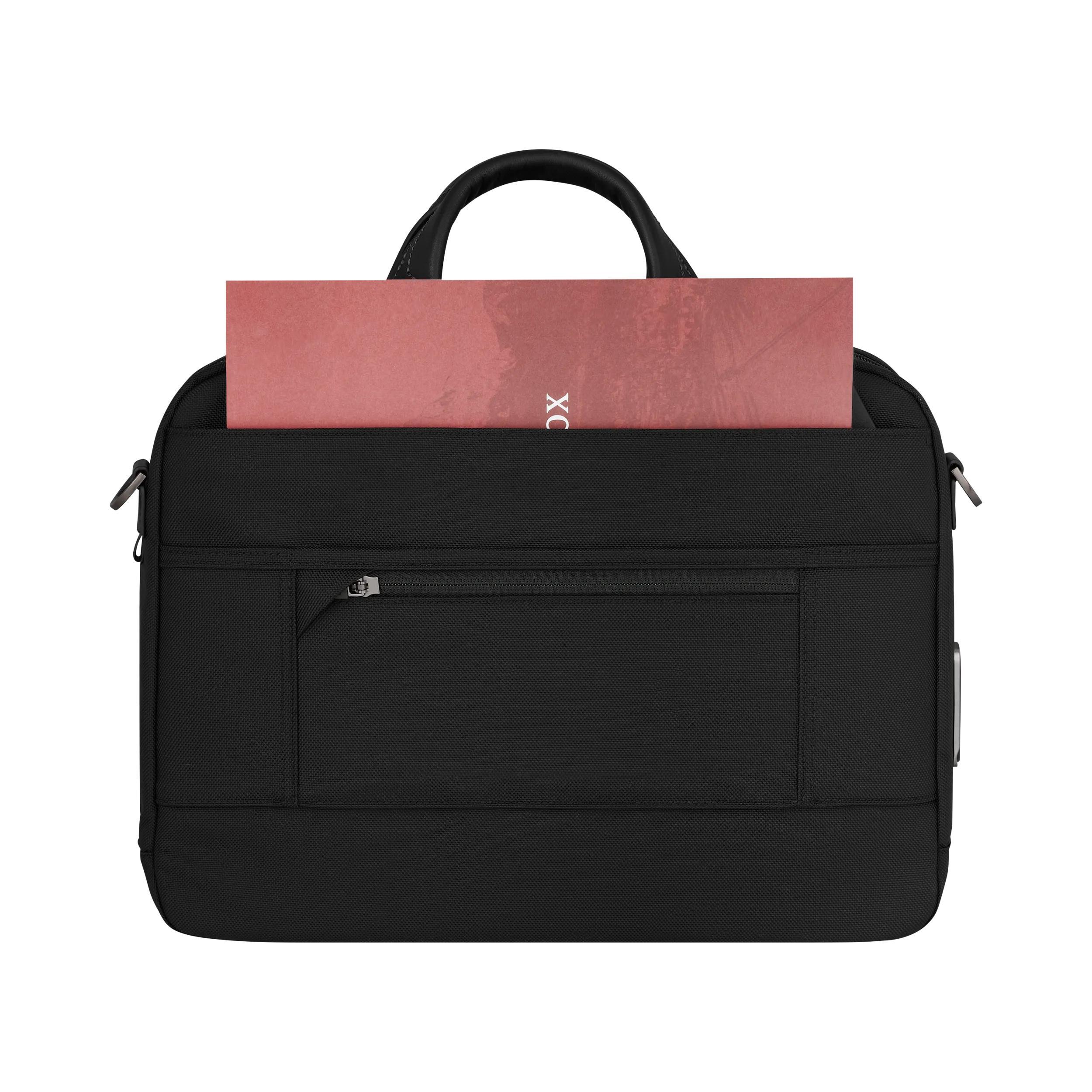 Victorinox Mythic Compact Briefcase in Black — interior view 3