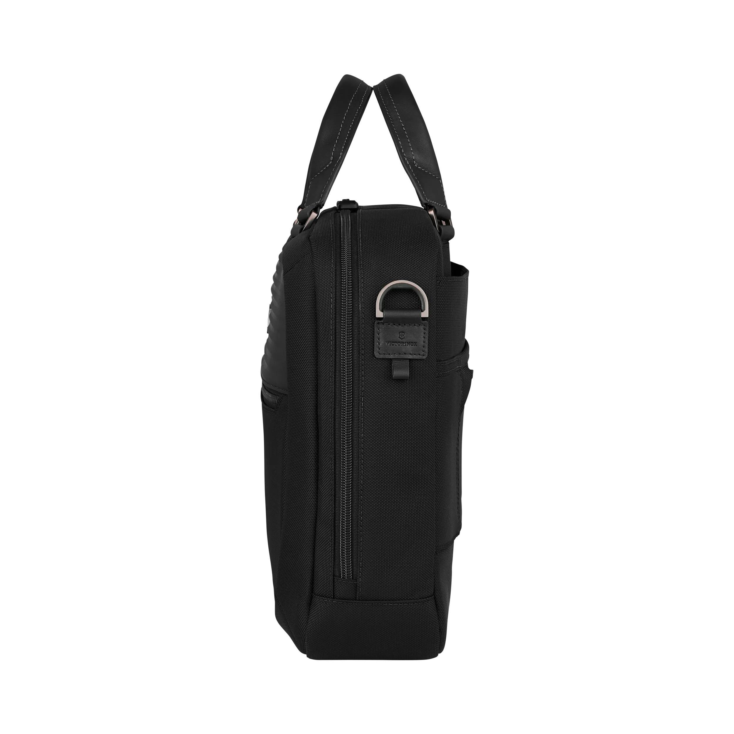 Victorinox Mythic Compact Briefcase in Black — angle view 4