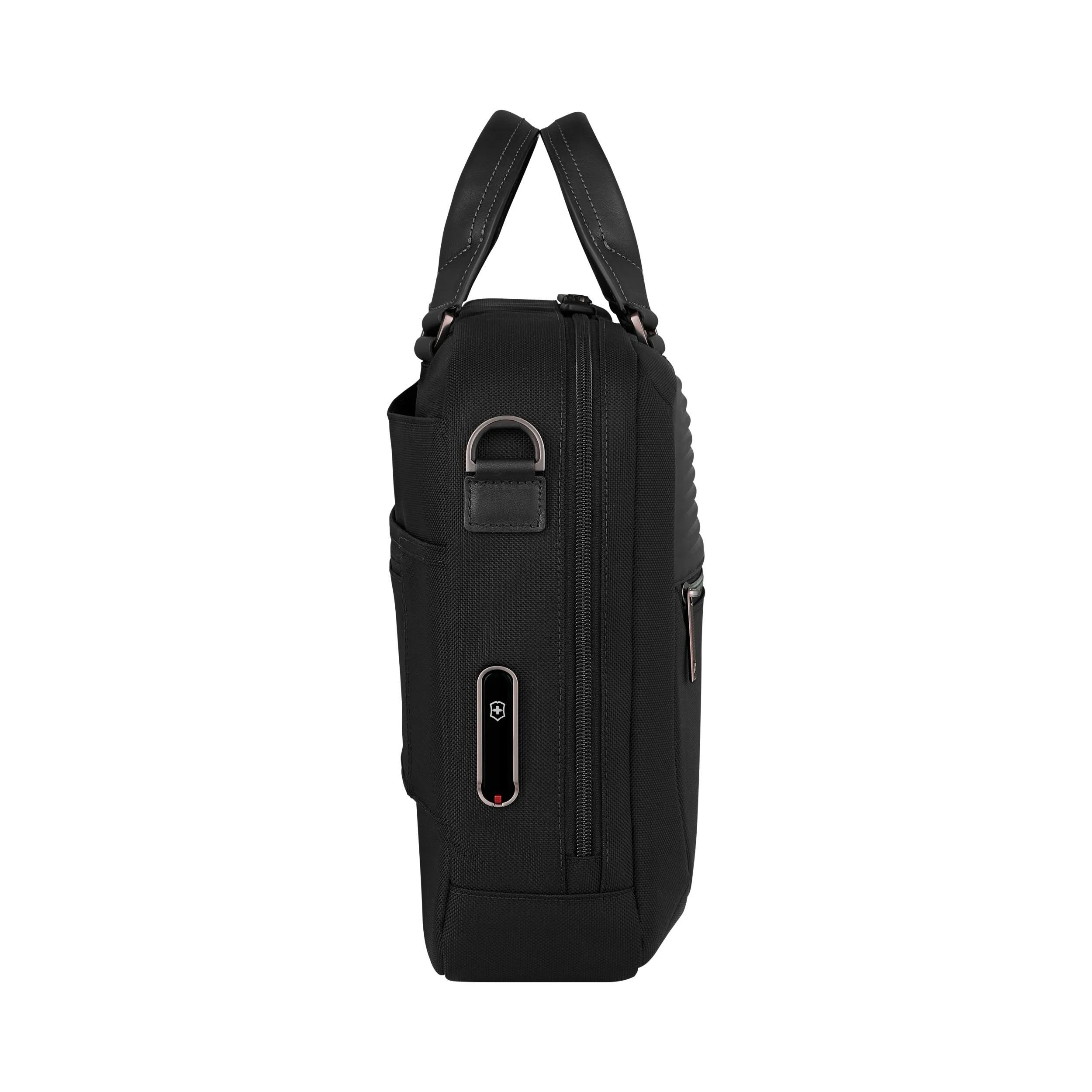 Victorinox Mythic Compact Briefcase in Black — angle view 5
