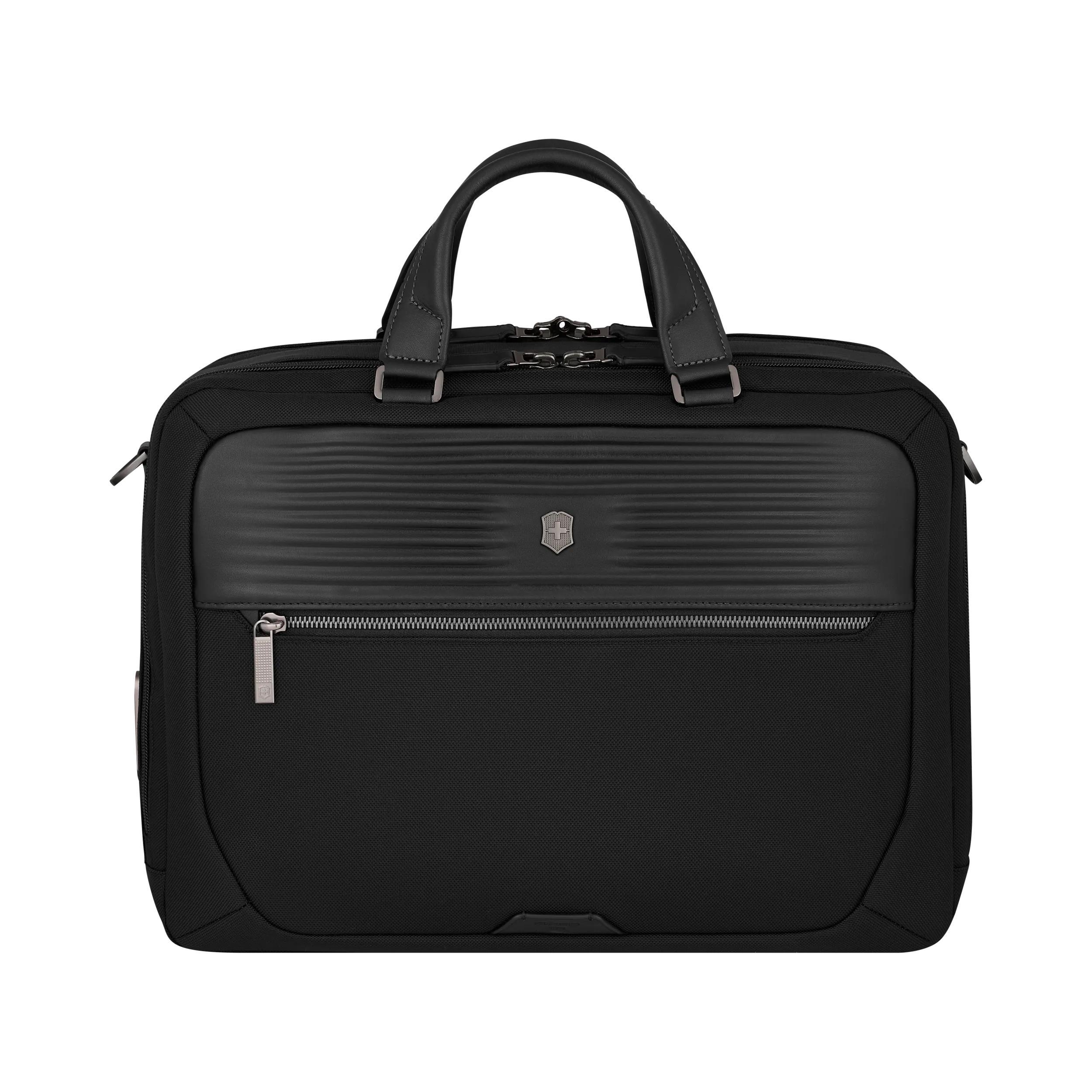 Victorinox Mythic Deluxe Briefcase in Black — angle view 2