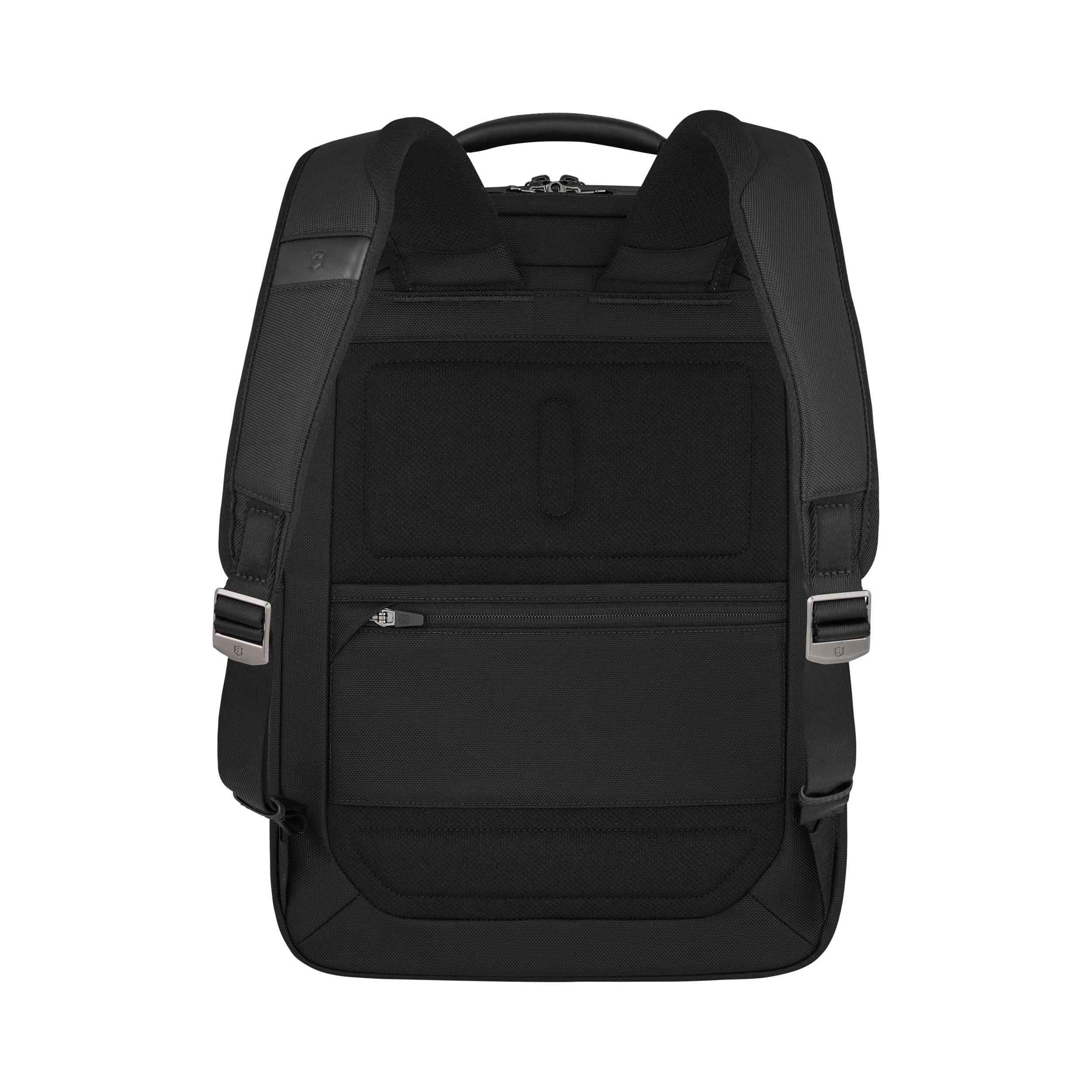 Victorinox Mythic Deluxe Backpack in Black — back view