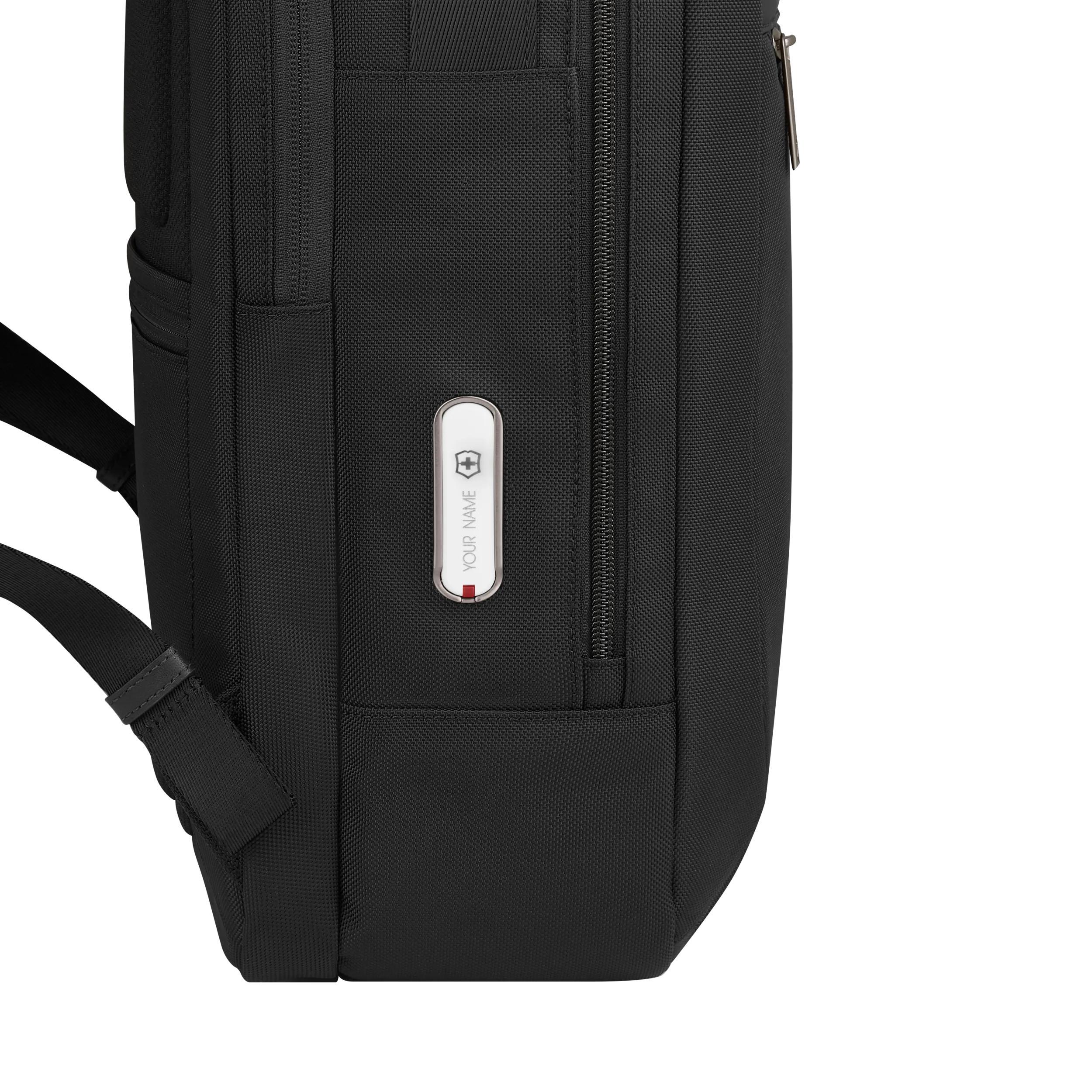Victorinox Mythic Deluxe Backpack in Black — detail view 2