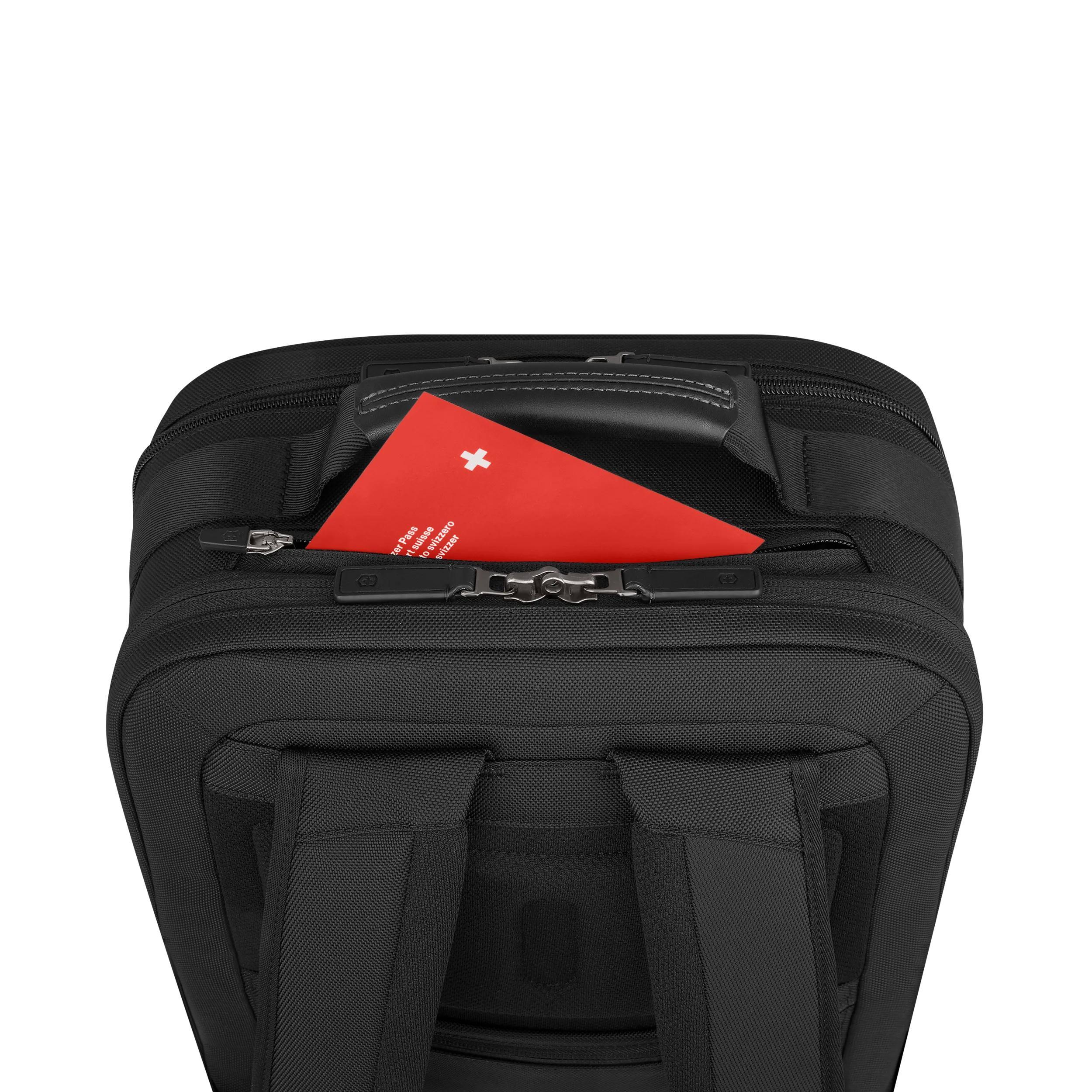 Victorinox Mythic Deluxe Backpack in Black — detail view 3