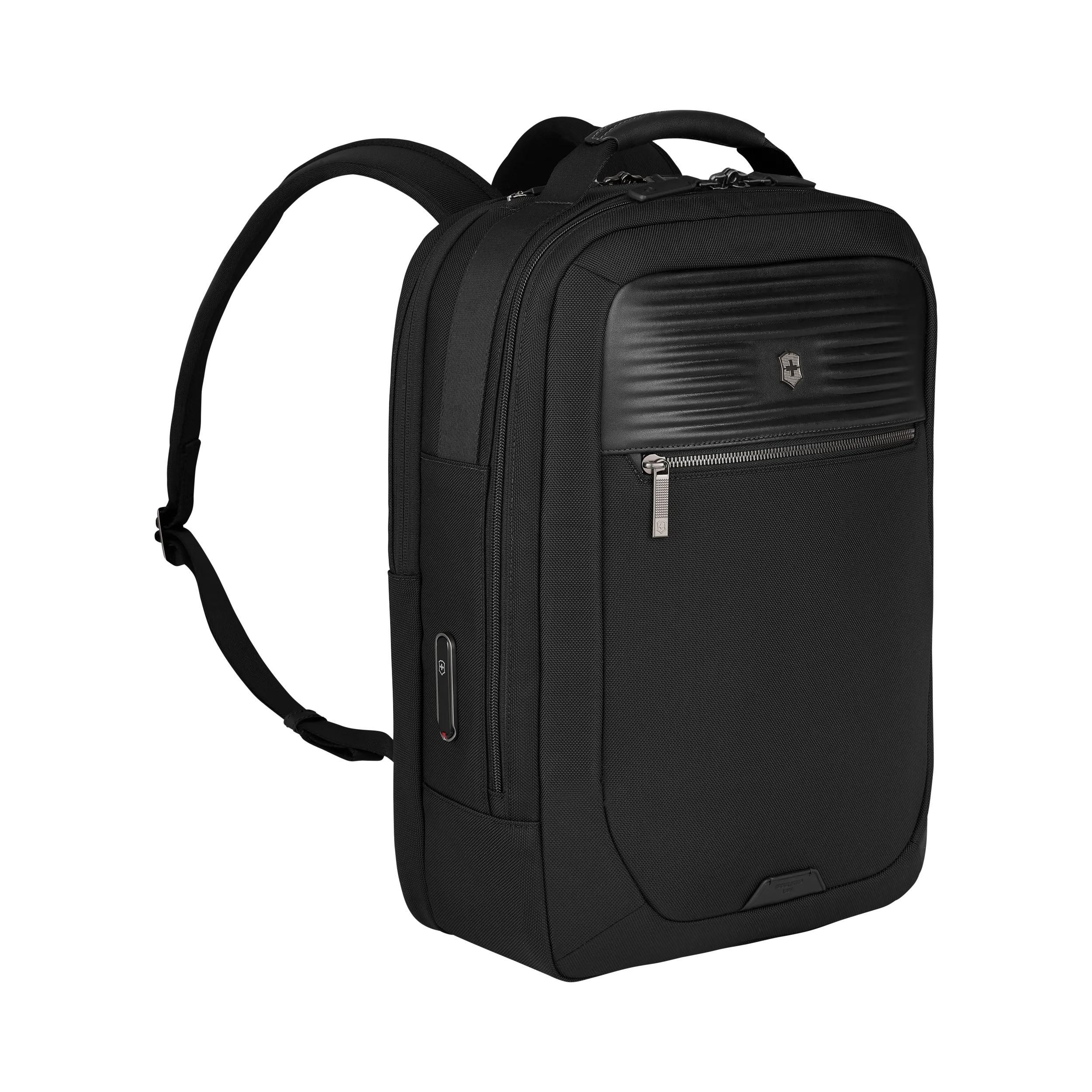 Victorinox Mythic Deluxe Backpack in Black — angle view 2