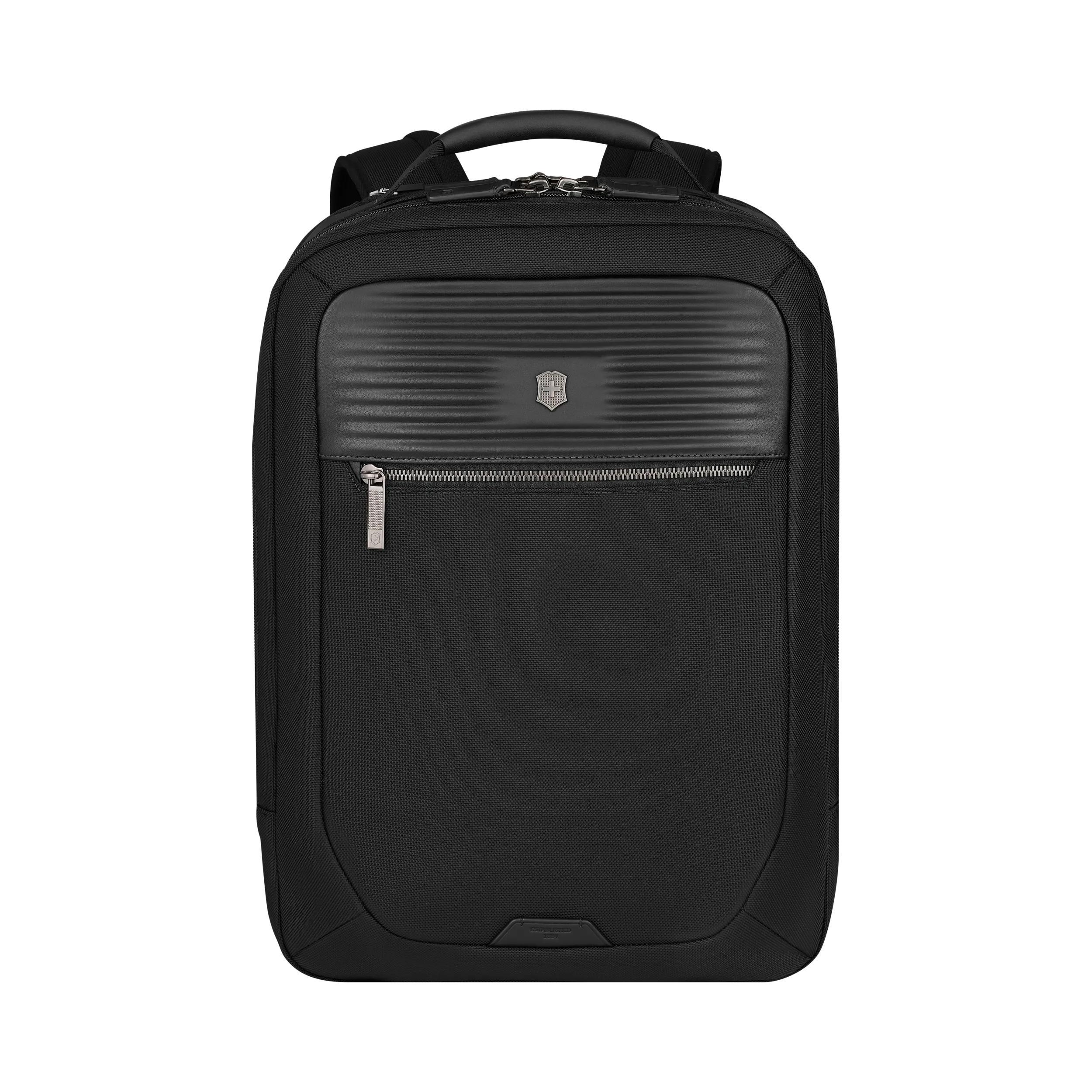Victorinox Mythic Deluxe Backpack in Black — front view