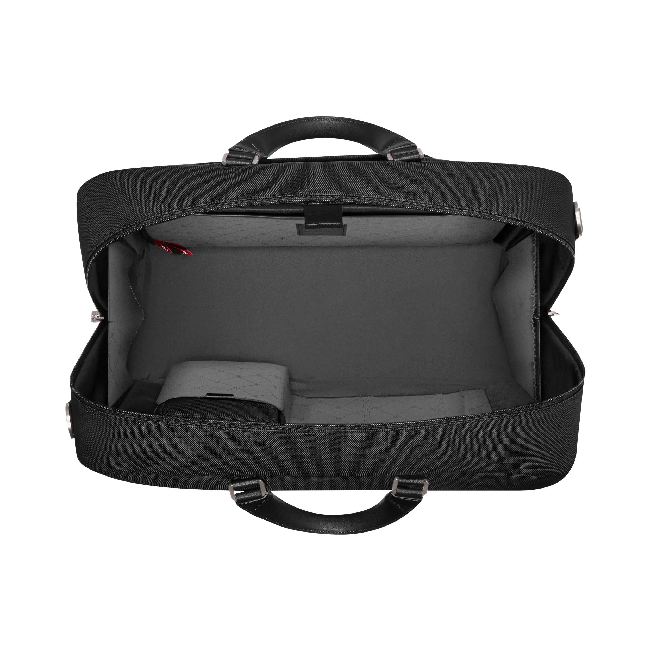 Victorinox Mythic Weekender in Black — interior view