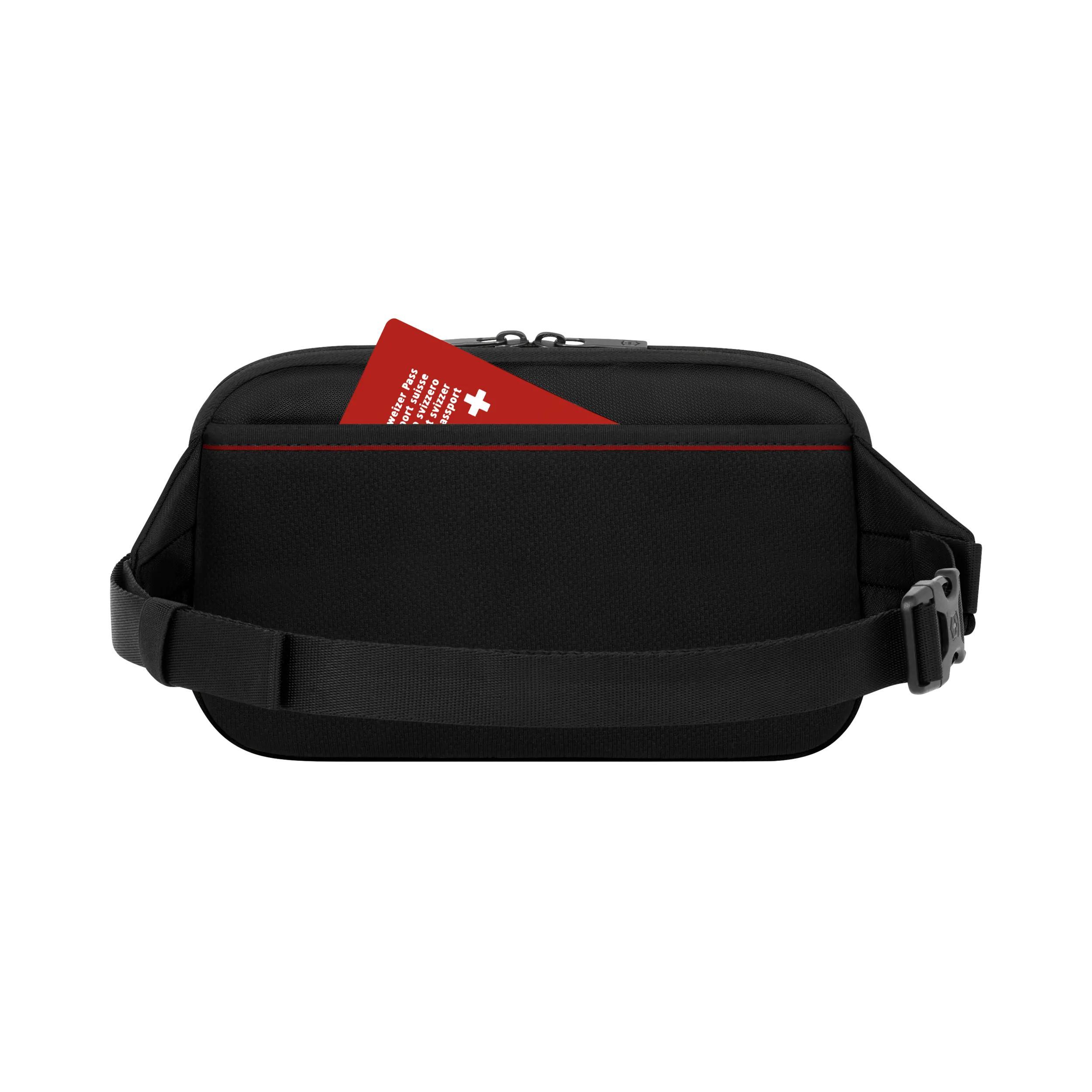 Victorinox Altmont Modern Belt Bag in Black — detail view
