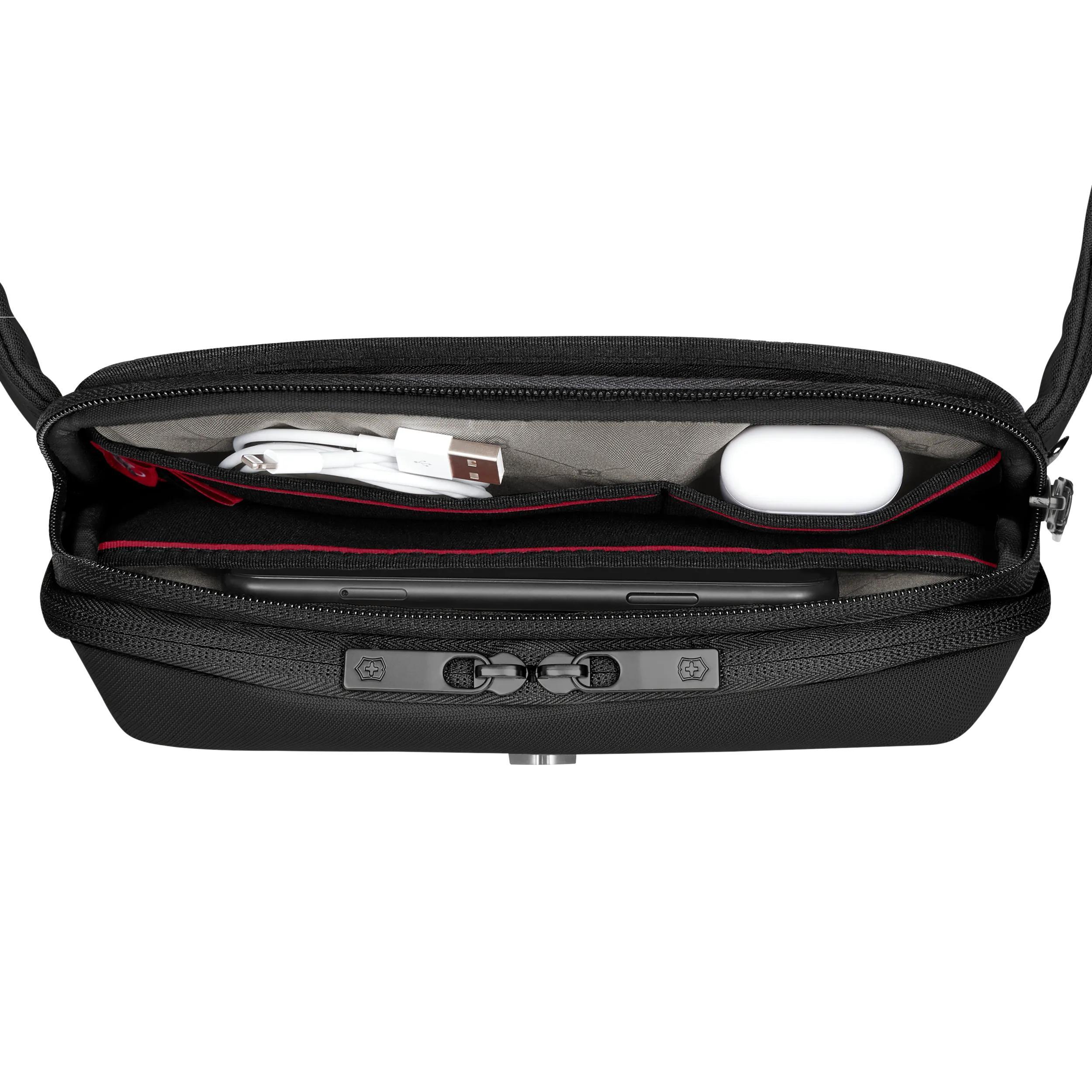 Victorinox Altmont Modern Belt Bag in Black — interior view 4