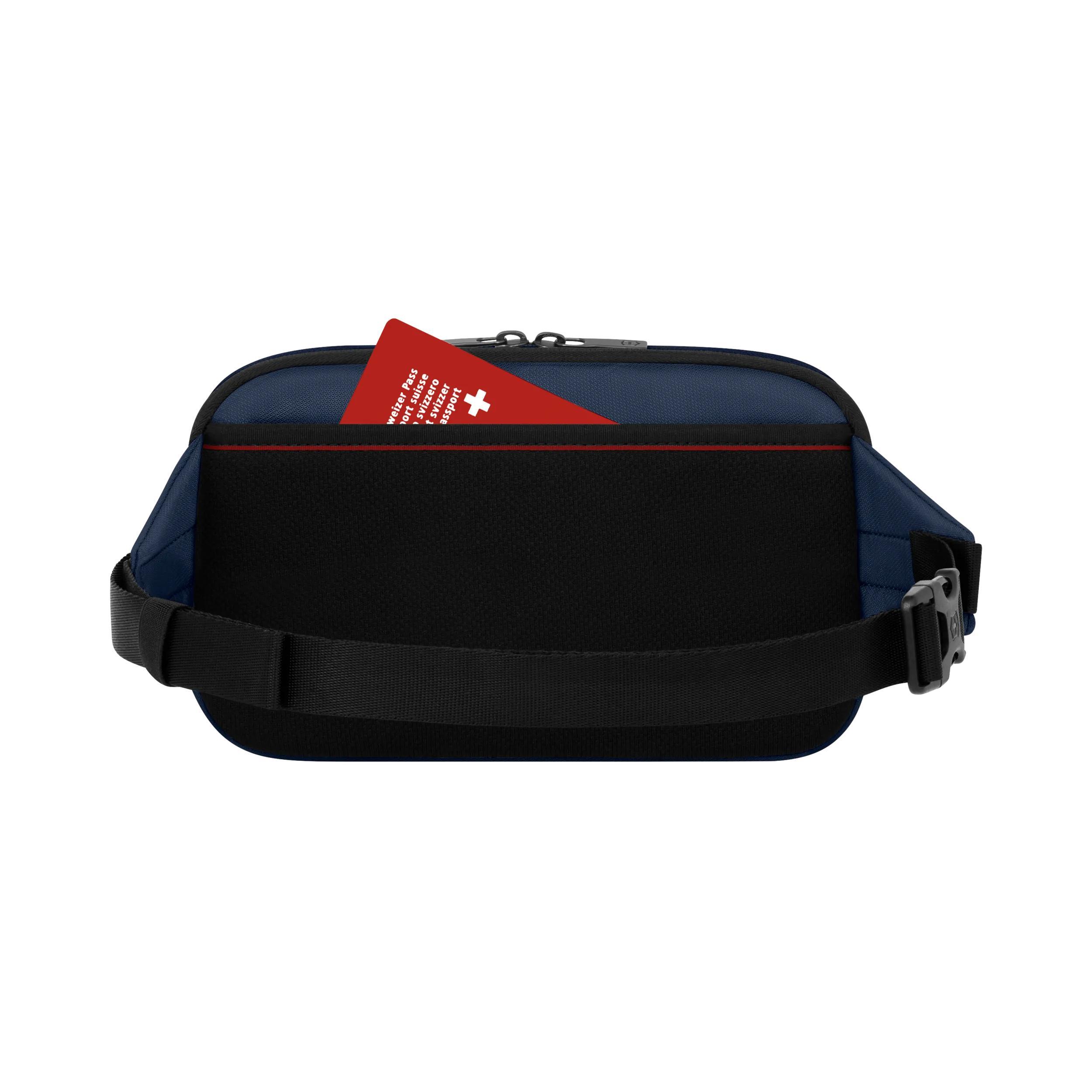Victorinox Altmont Modern Belt Bag in Navy Blue — detail view