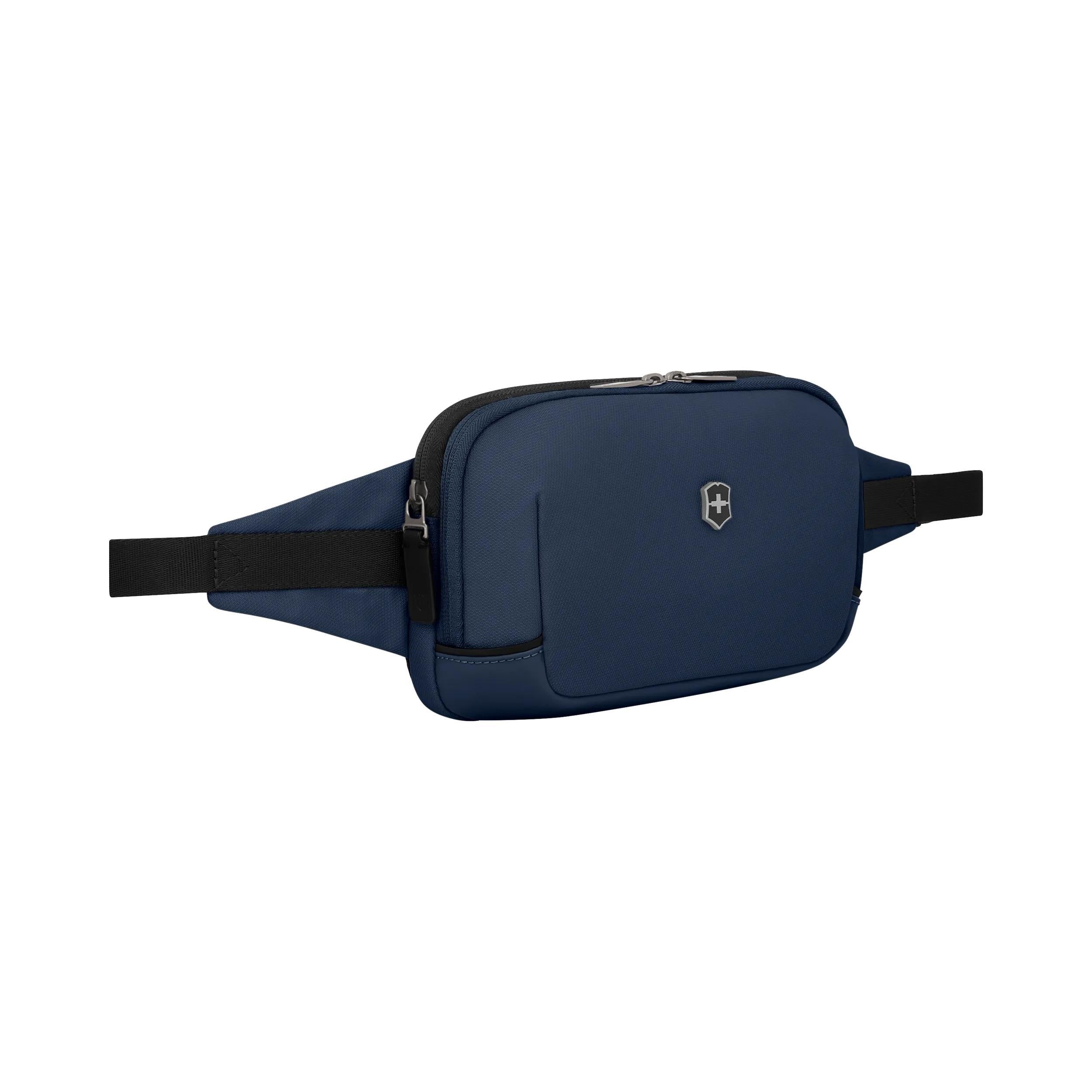 Victorinox Altmont Modern Belt Bag in Navy Blue — angle view 2