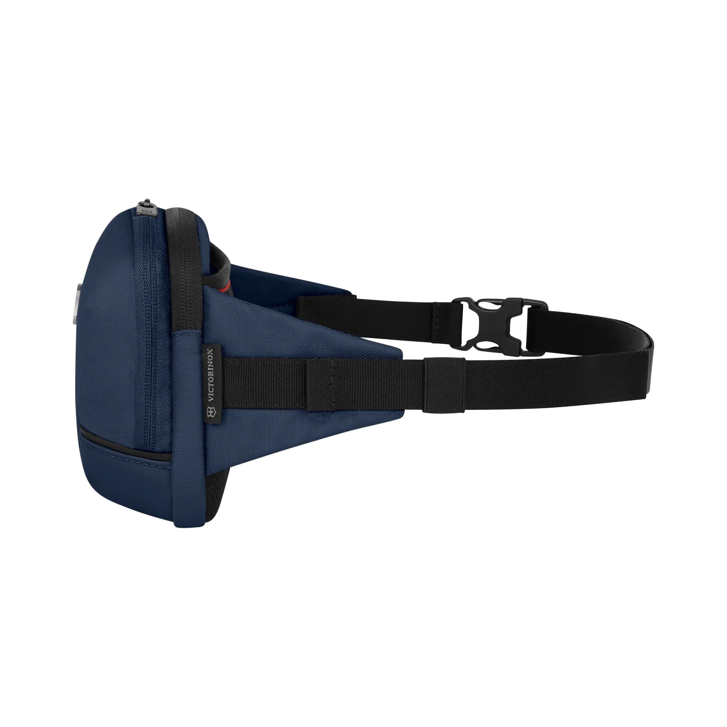 Victorinox Altmont Modern Belt Bag in Navy Blue — angle view 4